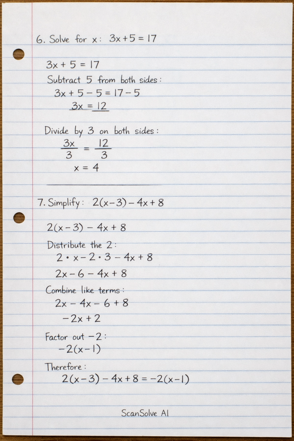 Handwritten step-by-step solution preview