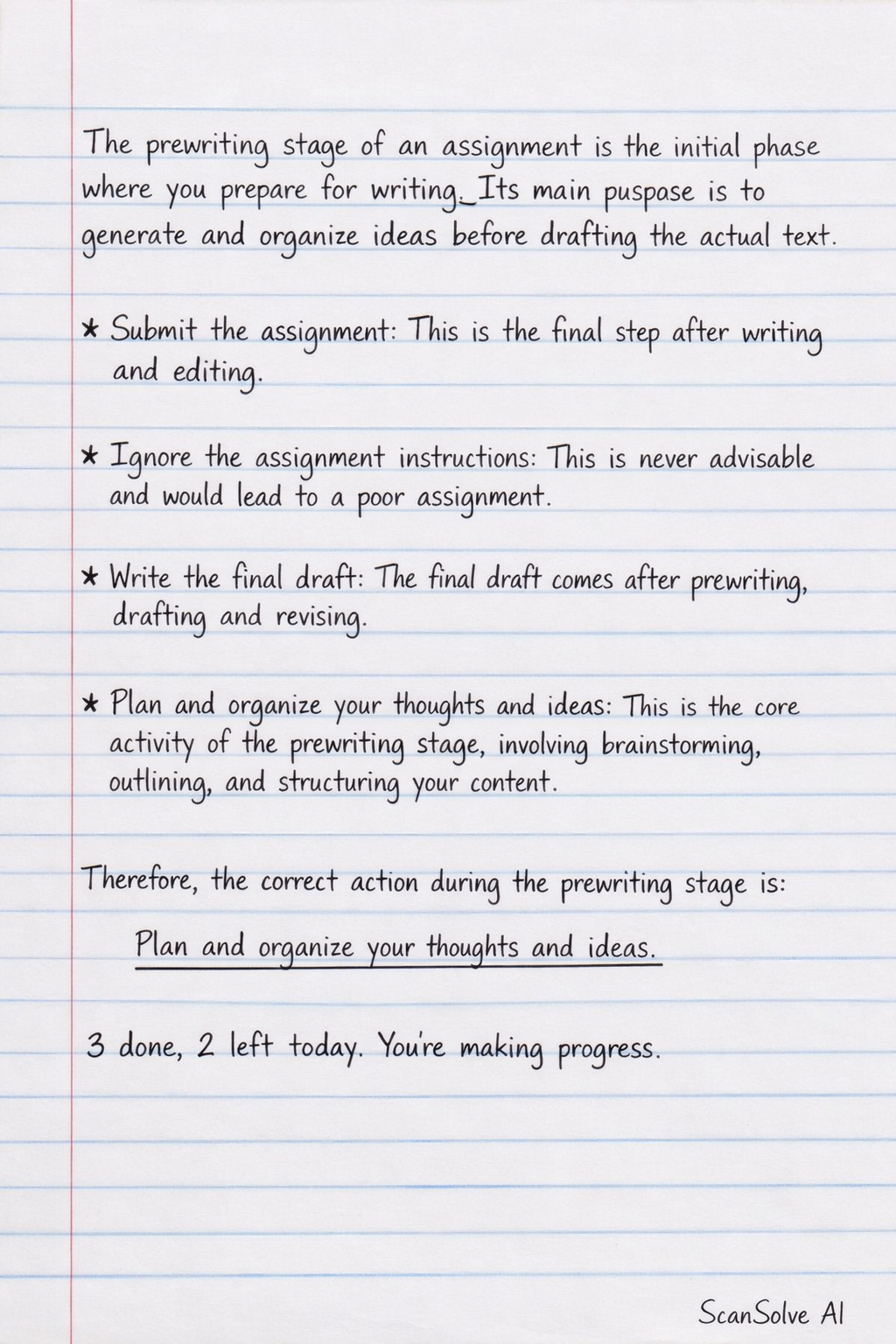Handwritten step-by-step solution preview