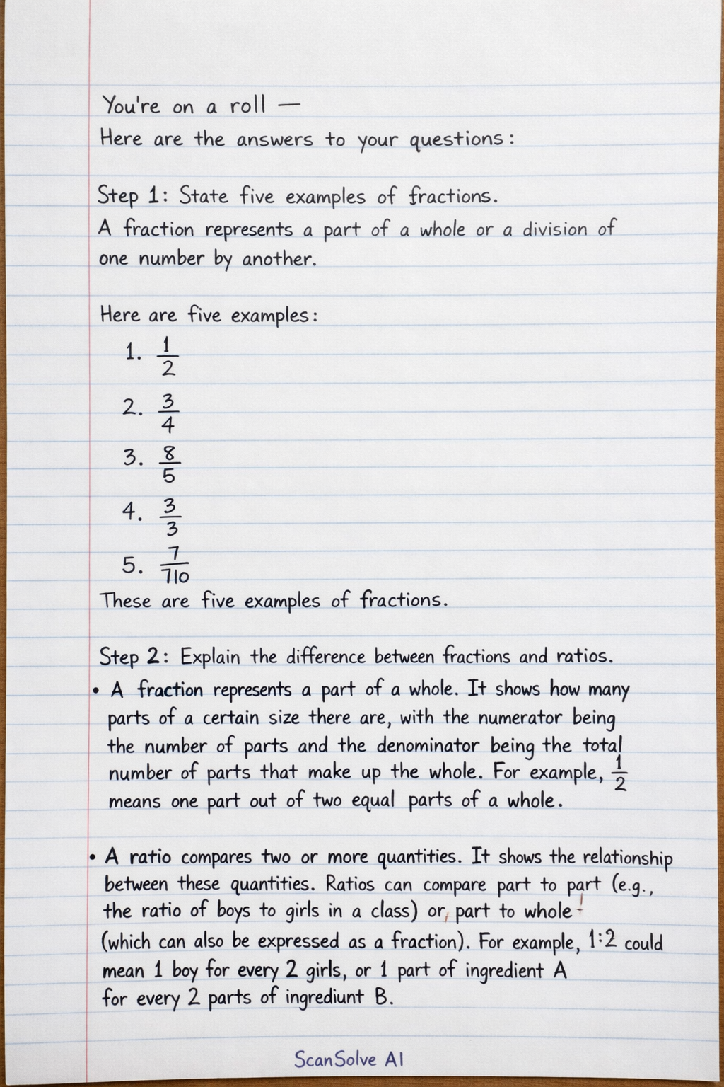Handwritten step-by-step solution preview