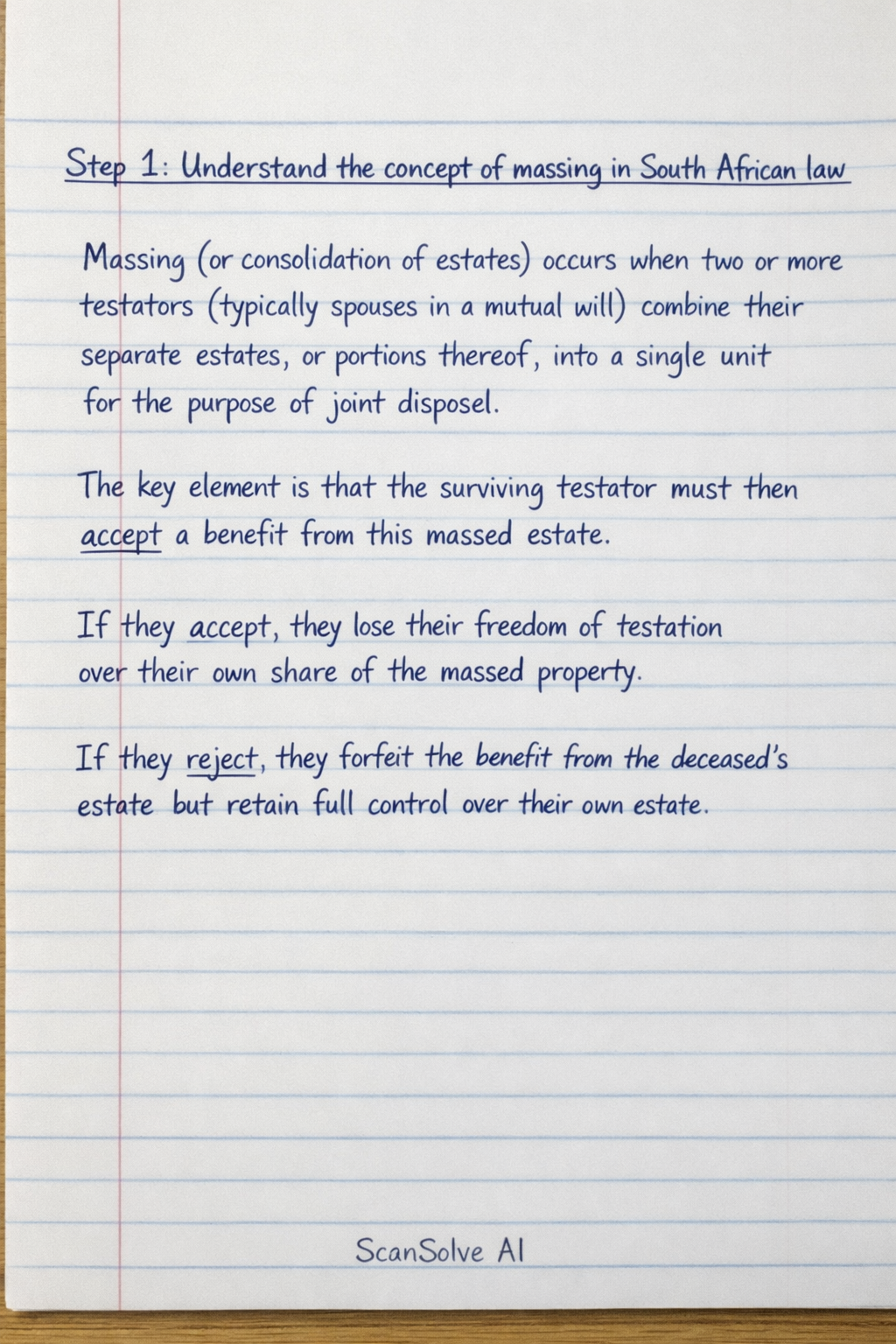 Handwritten step-by-step solution preview