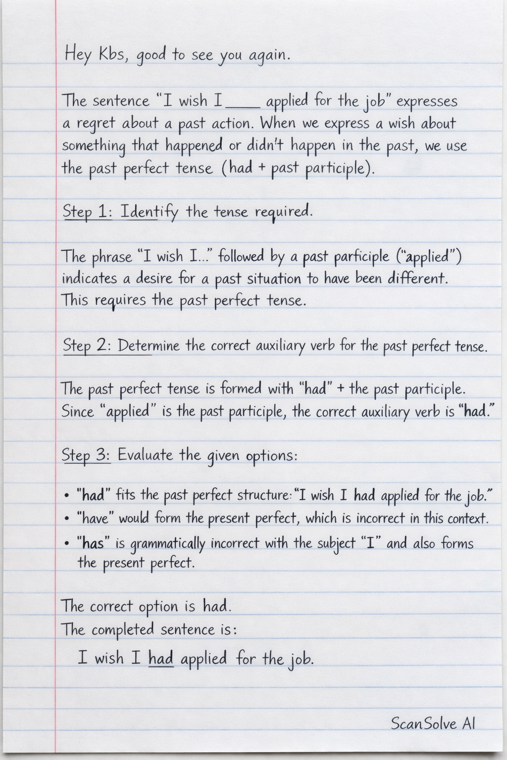 Handwritten step-by-step solution preview