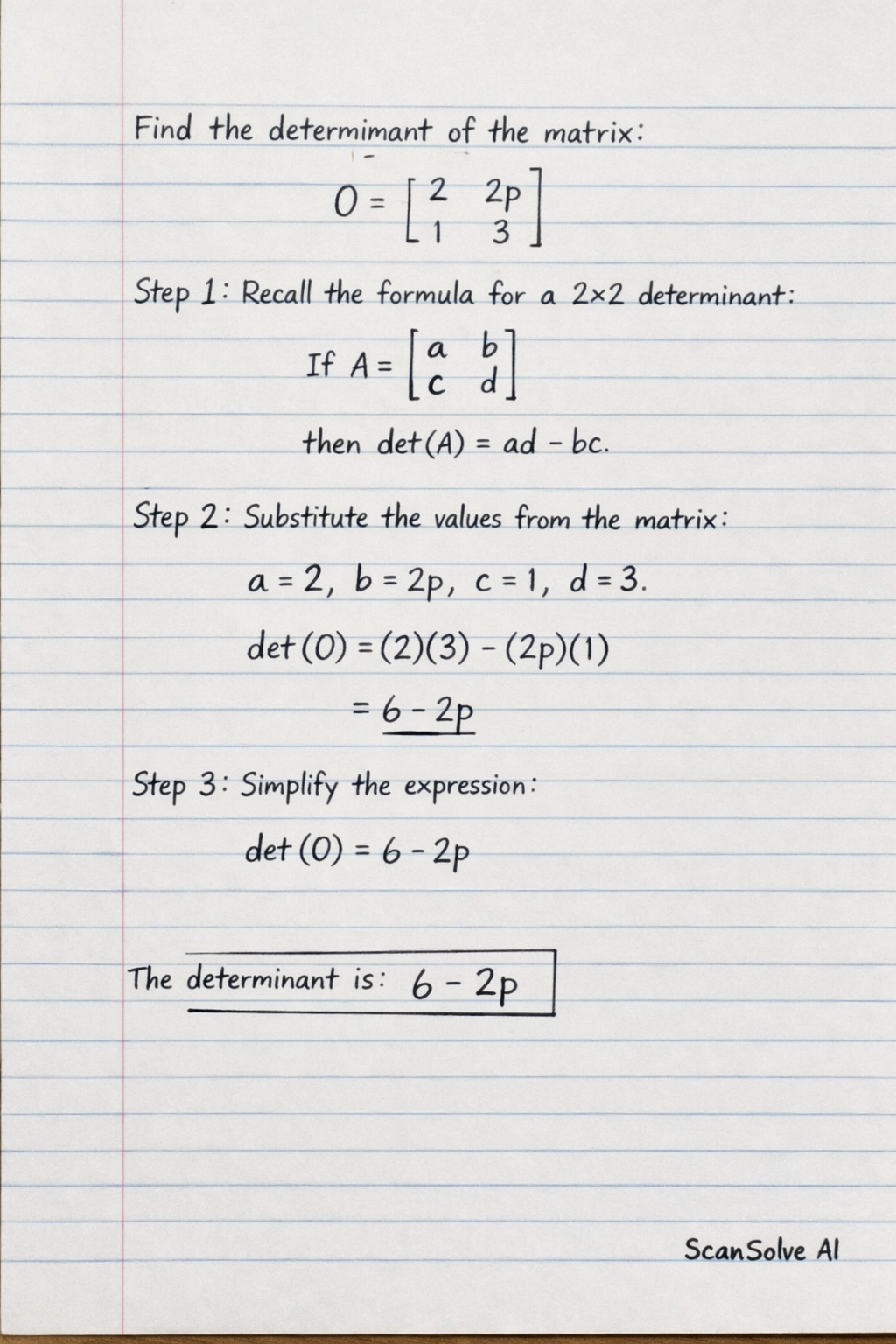 Handwritten step-by-step solution preview