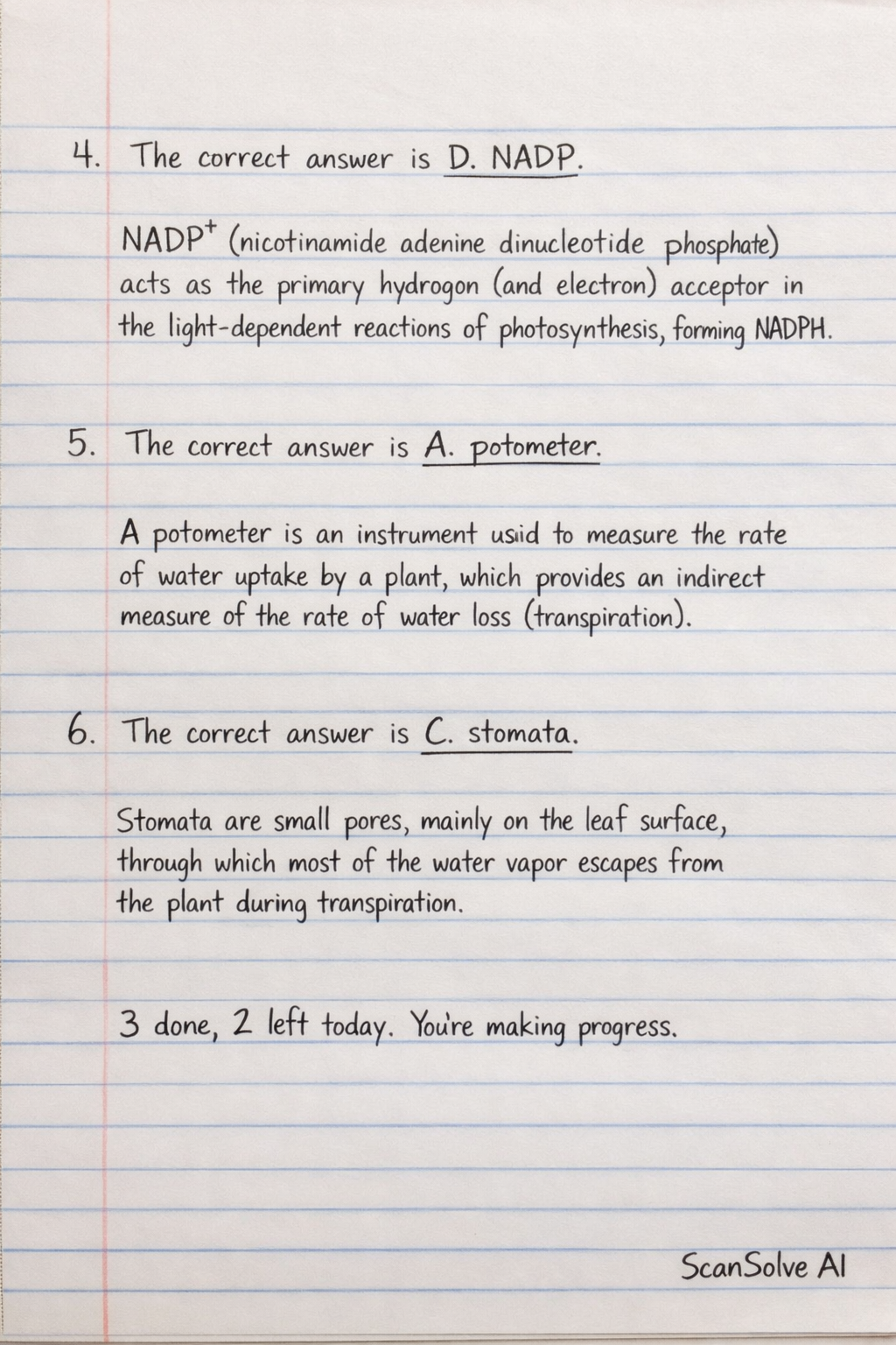 Handwritten step-by-step solution preview