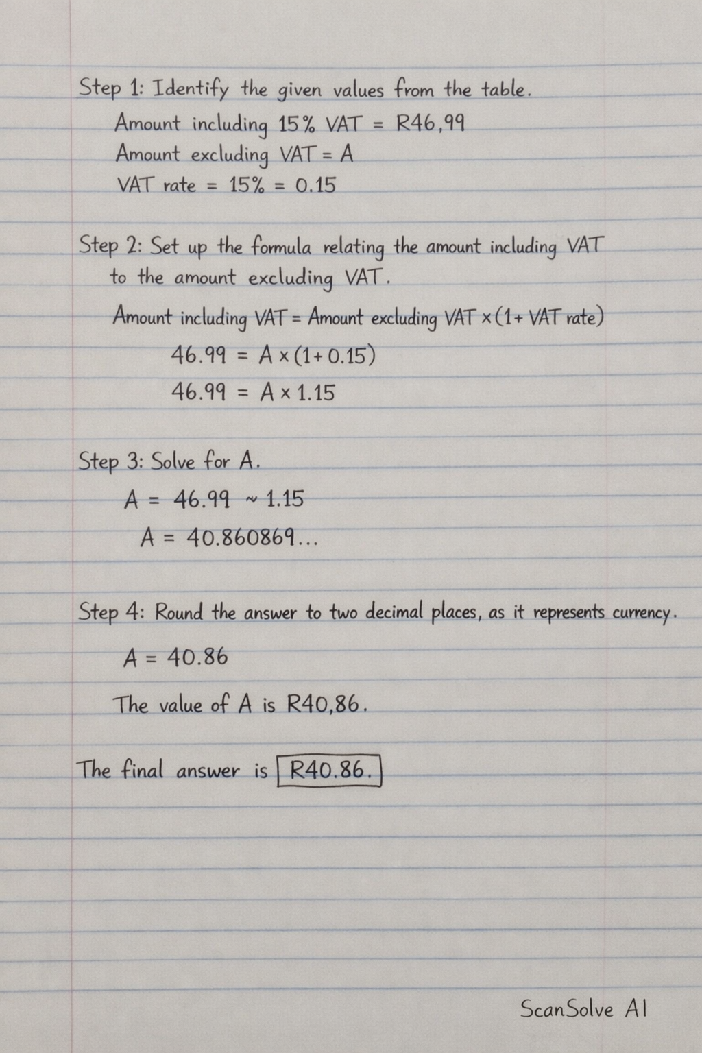 Handwritten step-by-step solution preview
