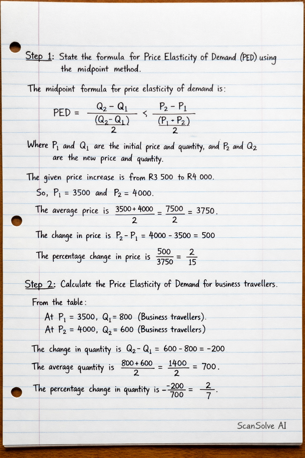 Handwritten step-by-step solution preview