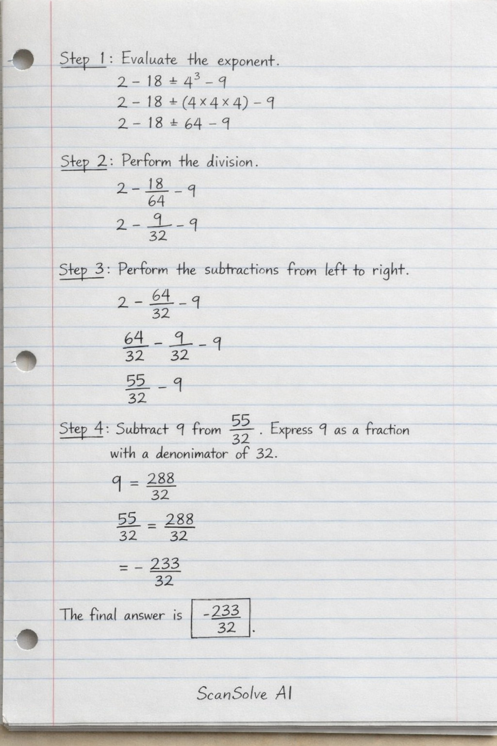 Handwritten step-by-step solution preview