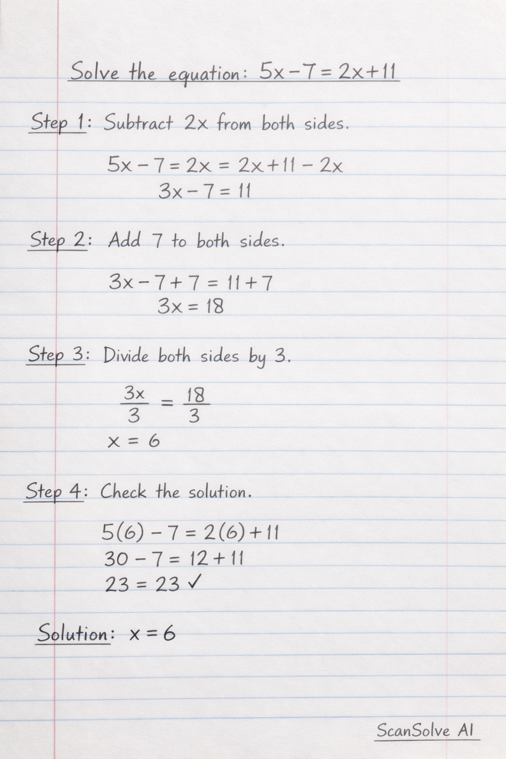 Handwritten step-by-step solution preview