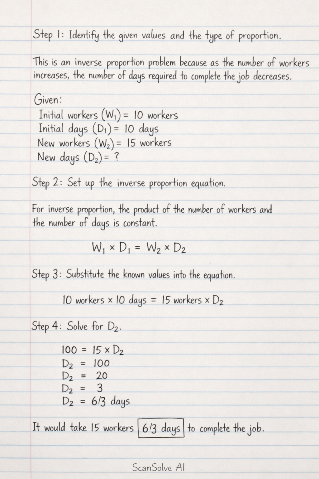 Handwritten step-by-step solution preview