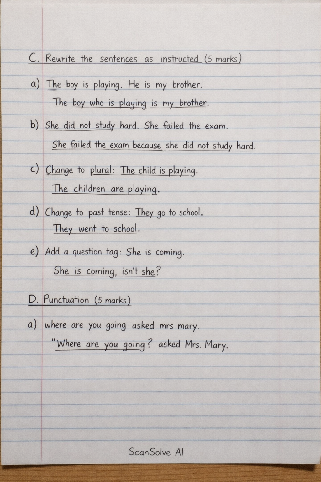 Handwritten step-by-step solution preview