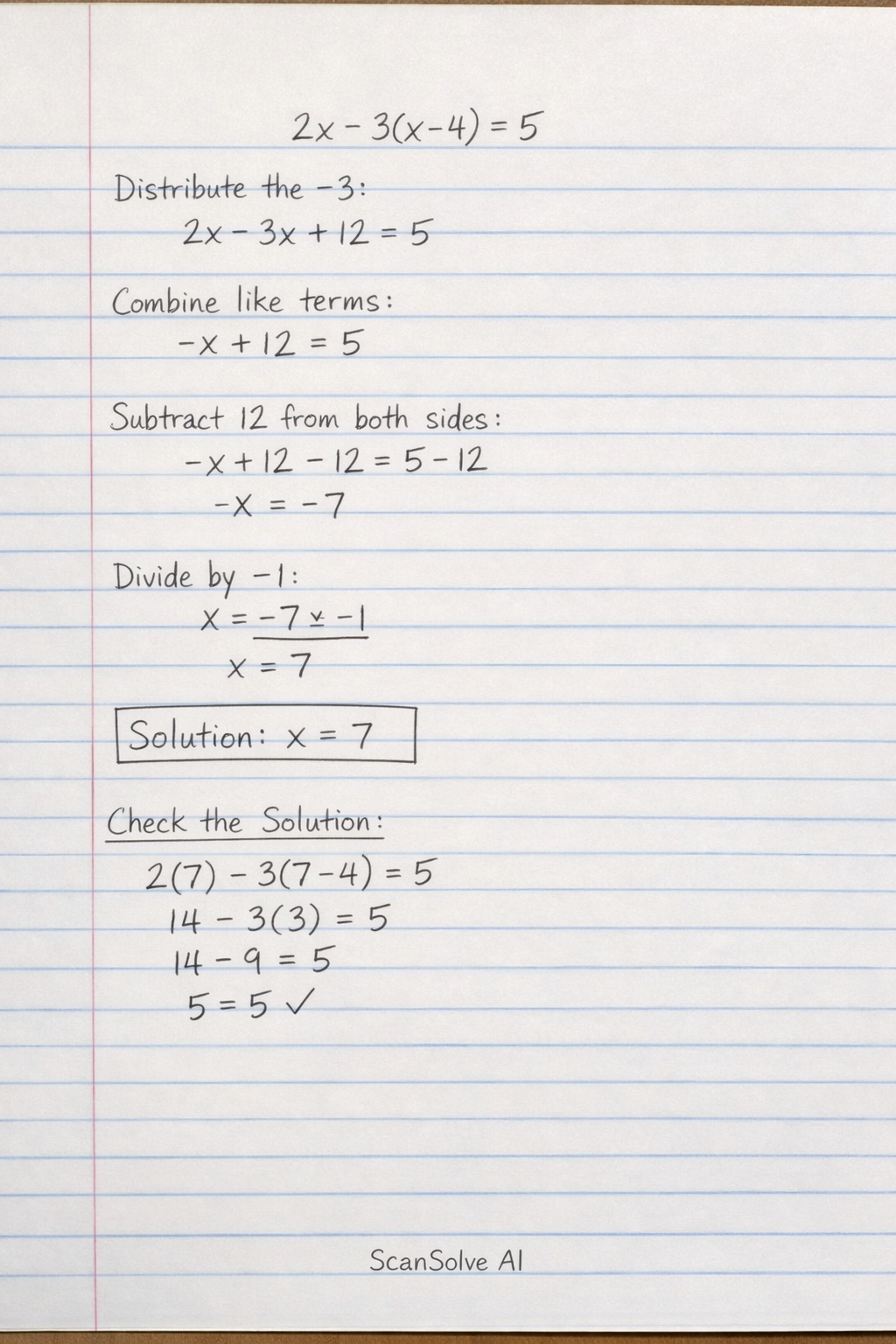 Handwritten step-by-step solution preview
