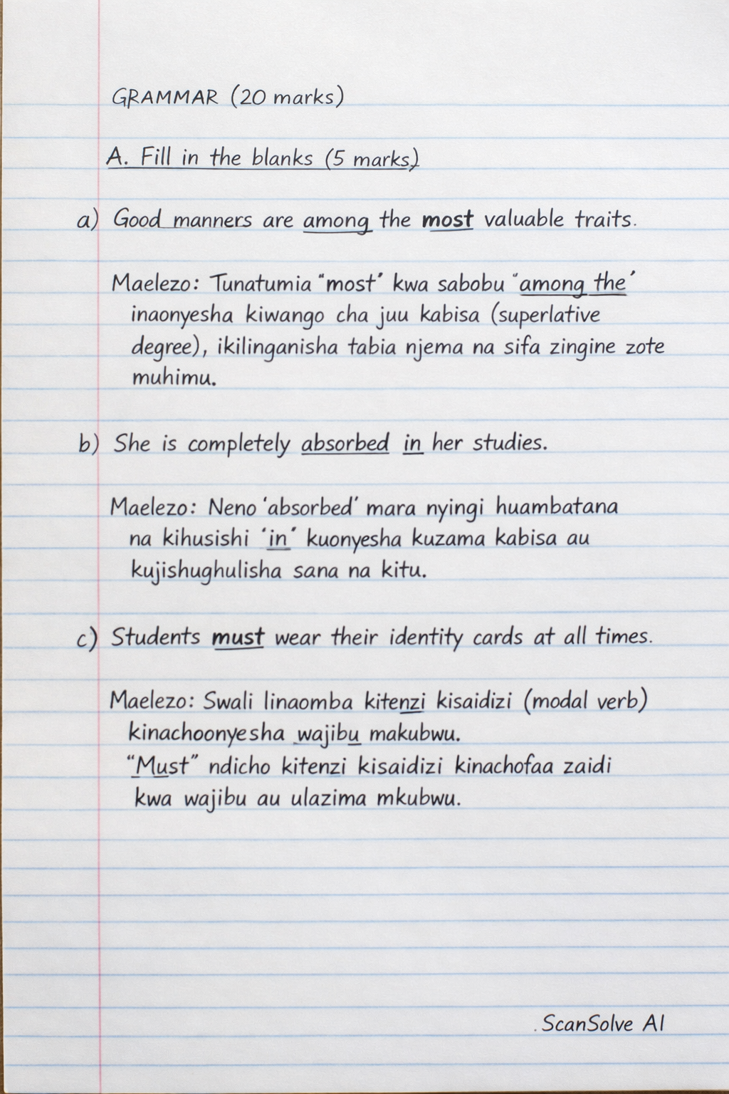 Handwritten step-by-step solution preview