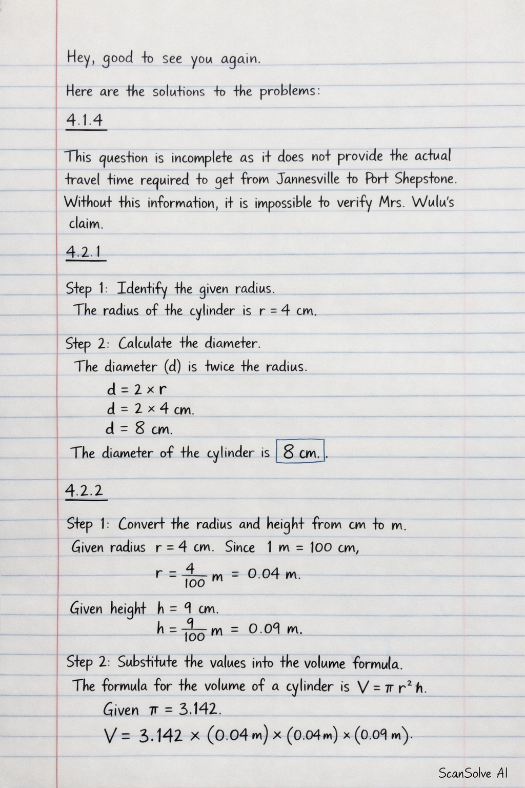 Handwritten step-by-step solution preview
