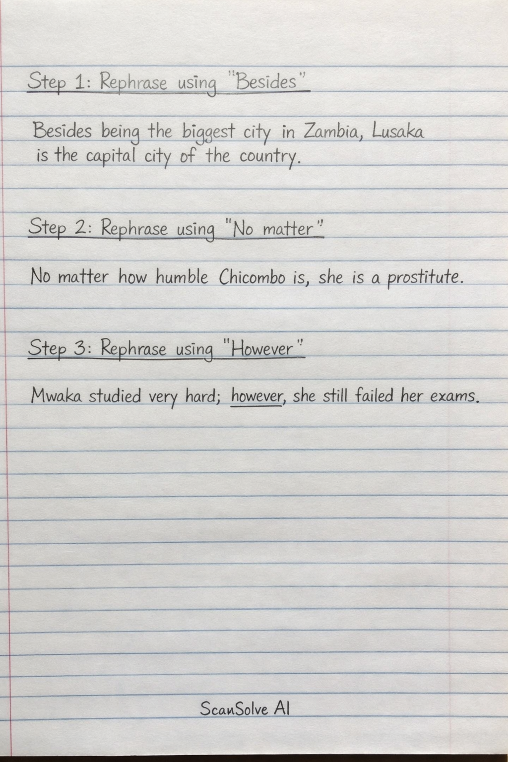 Handwritten step-by-step solution preview