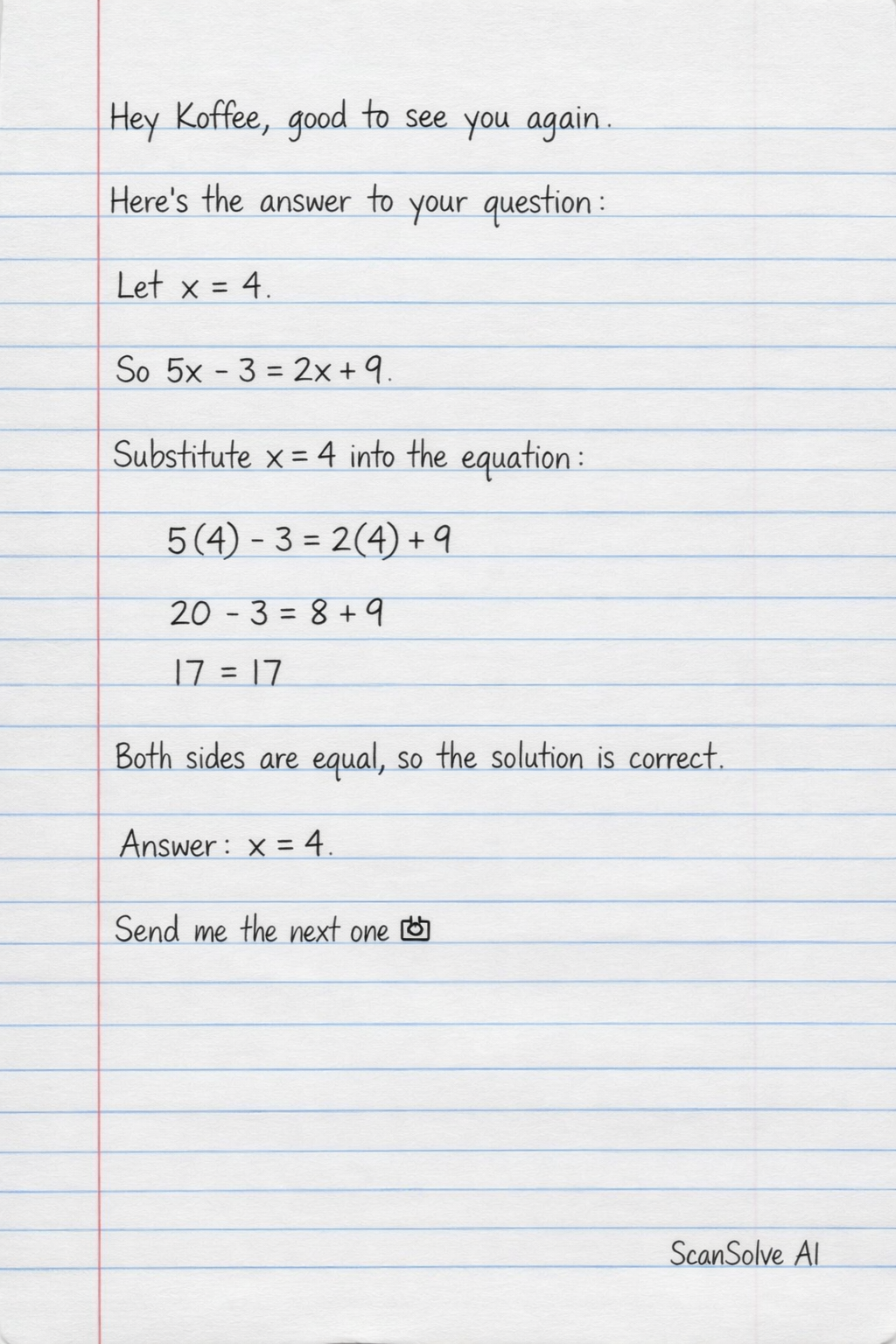 Handwritten step-by-step solution preview