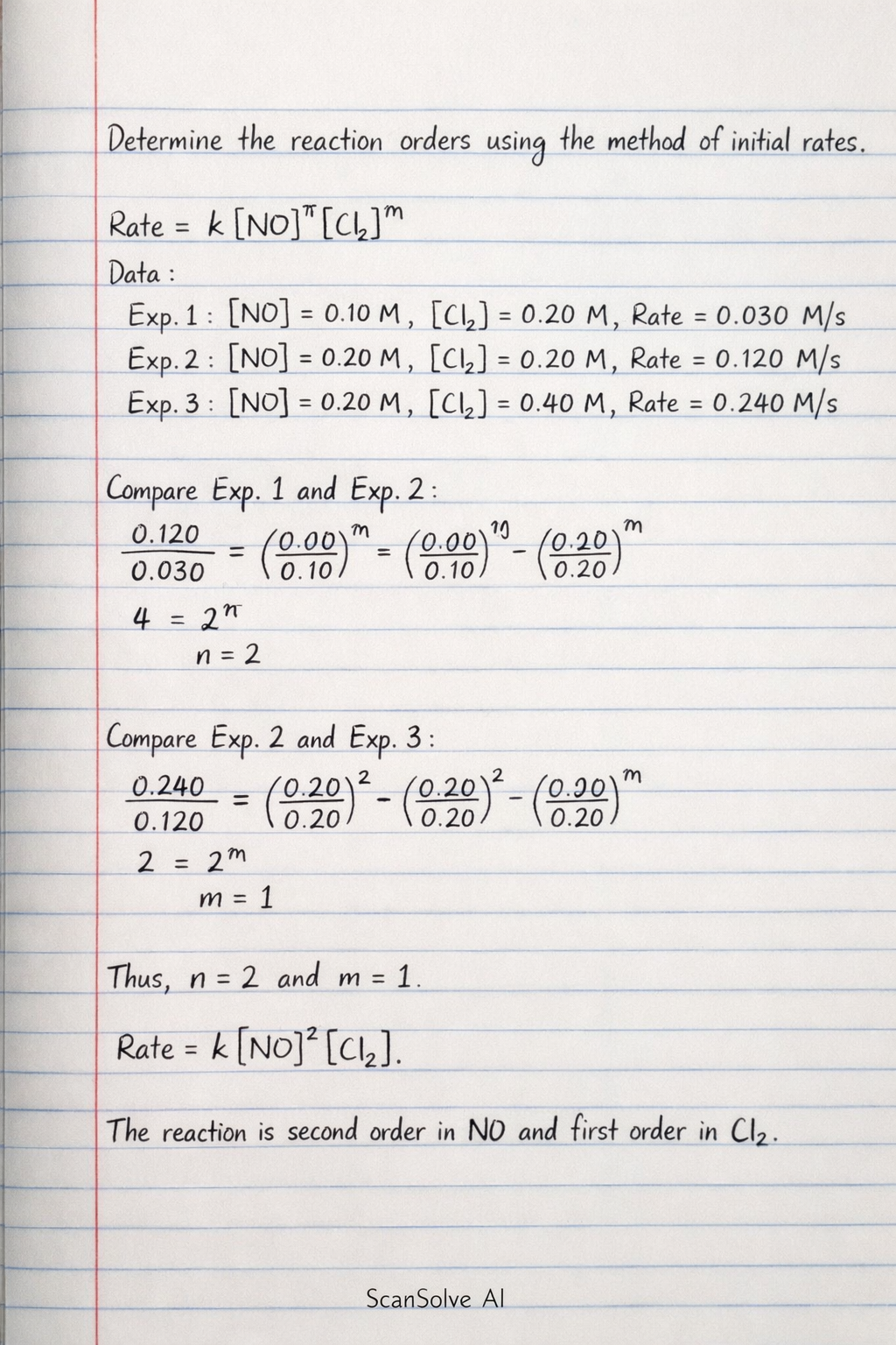 Handwritten step-by-step solution preview