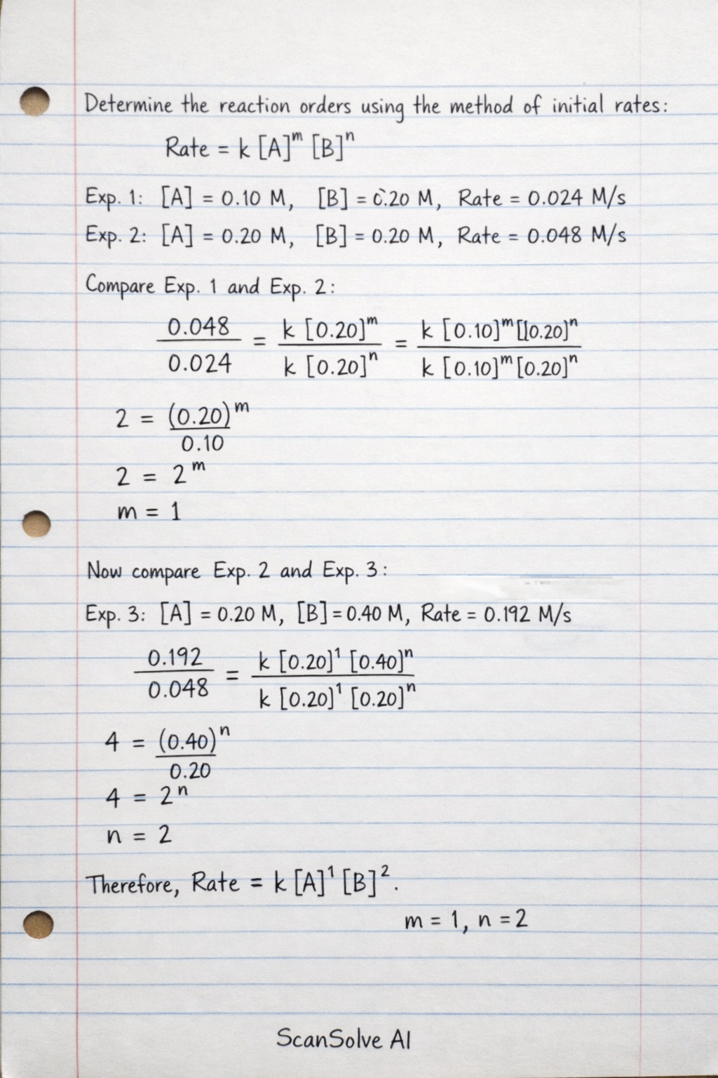 Handwritten step-by-step solution preview