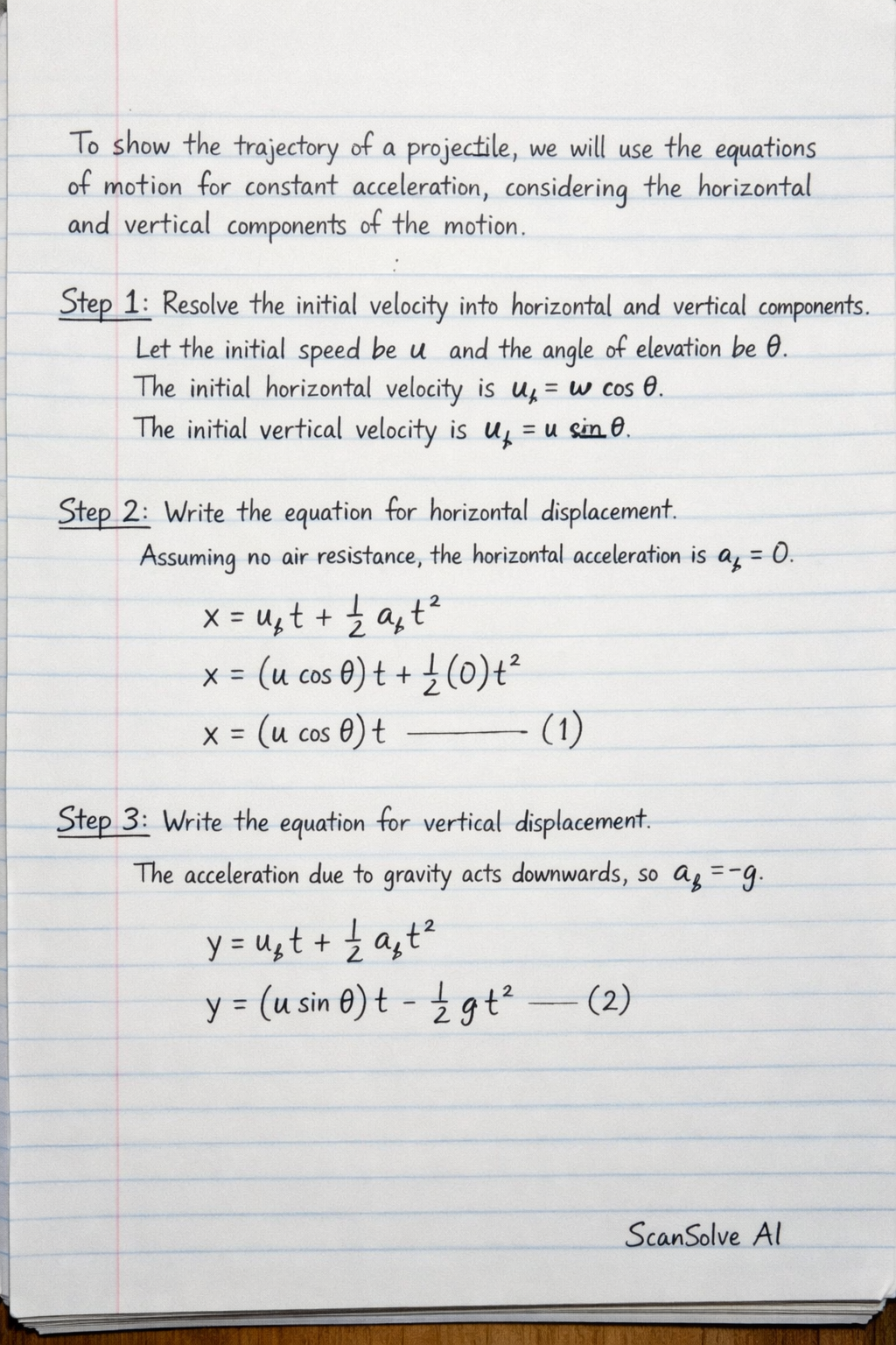 Handwritten step-by-step solution preview