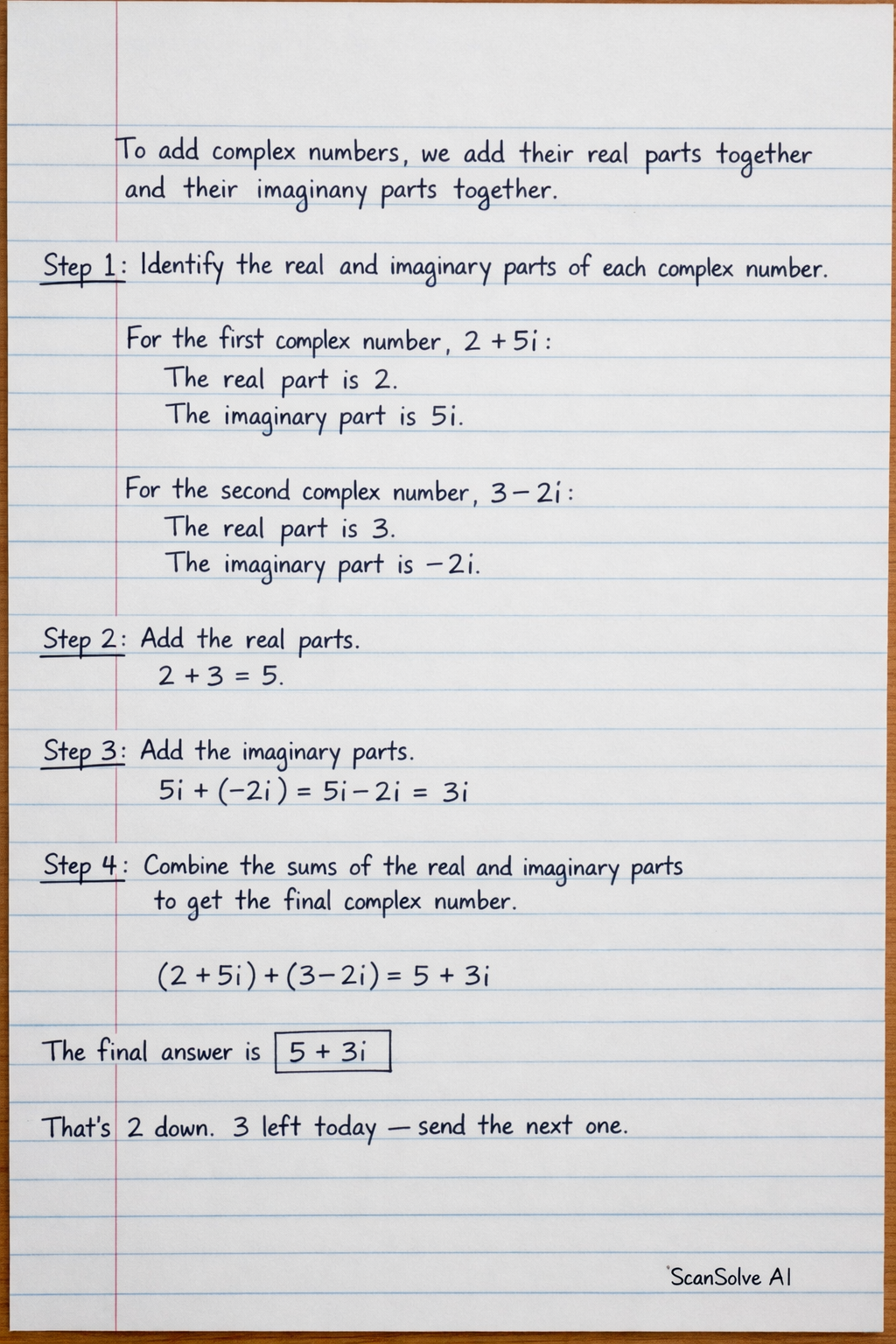 Handwritten step-by-step solution preview