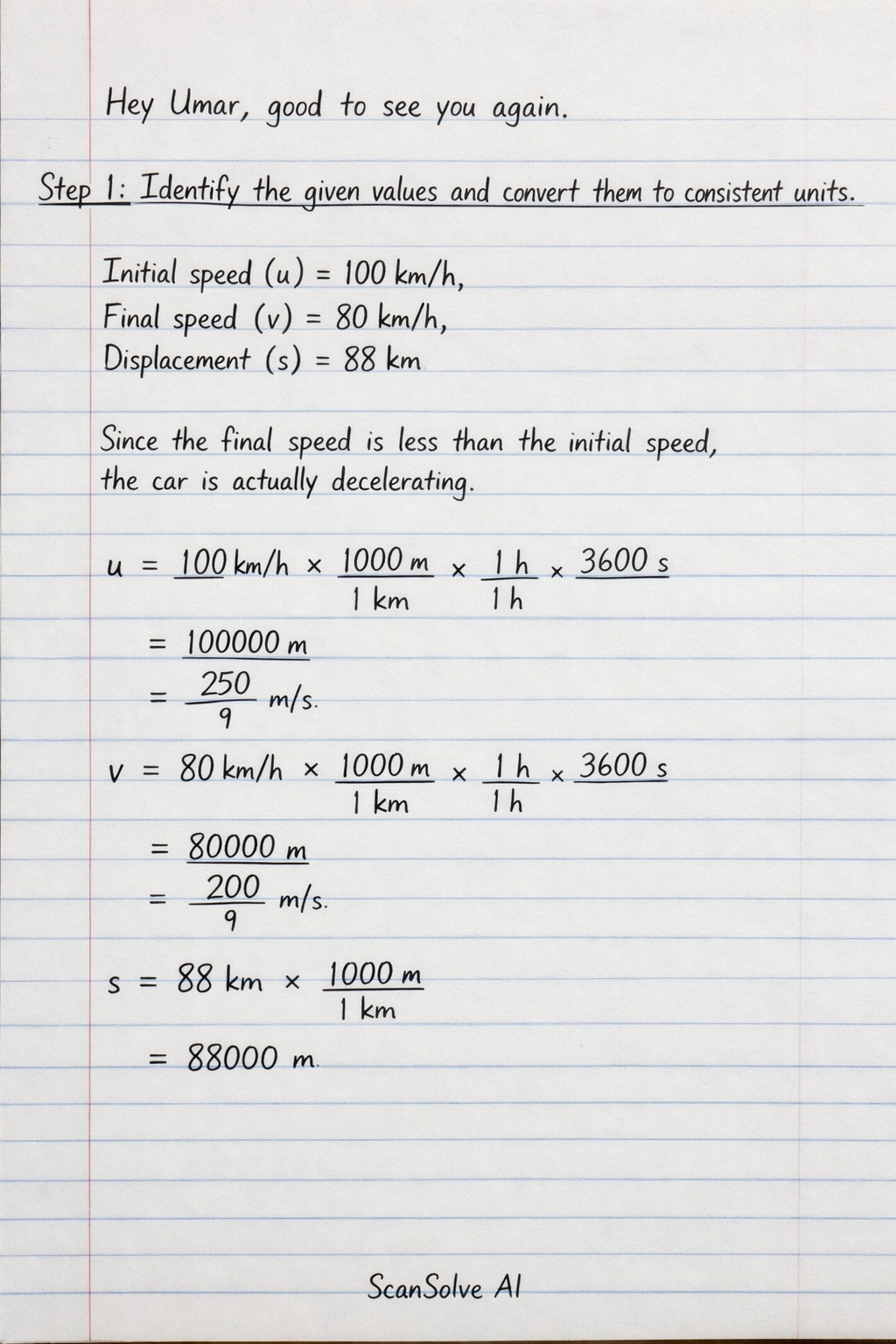 Handwritten step-by-step solution preview