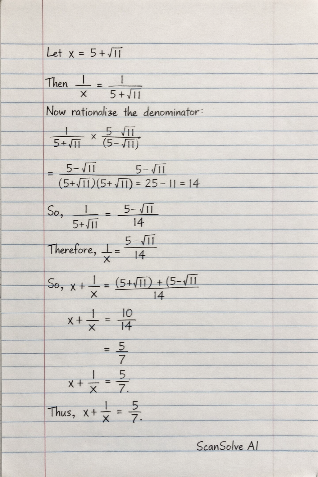 Handwritten step-by-step solution preview