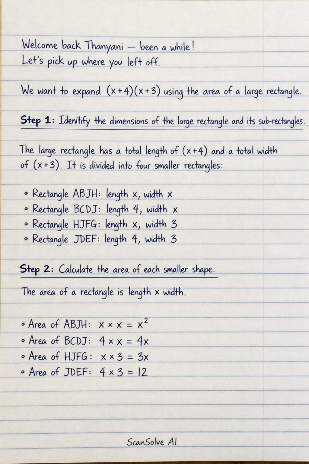 Handwritten step-by-step solution preview