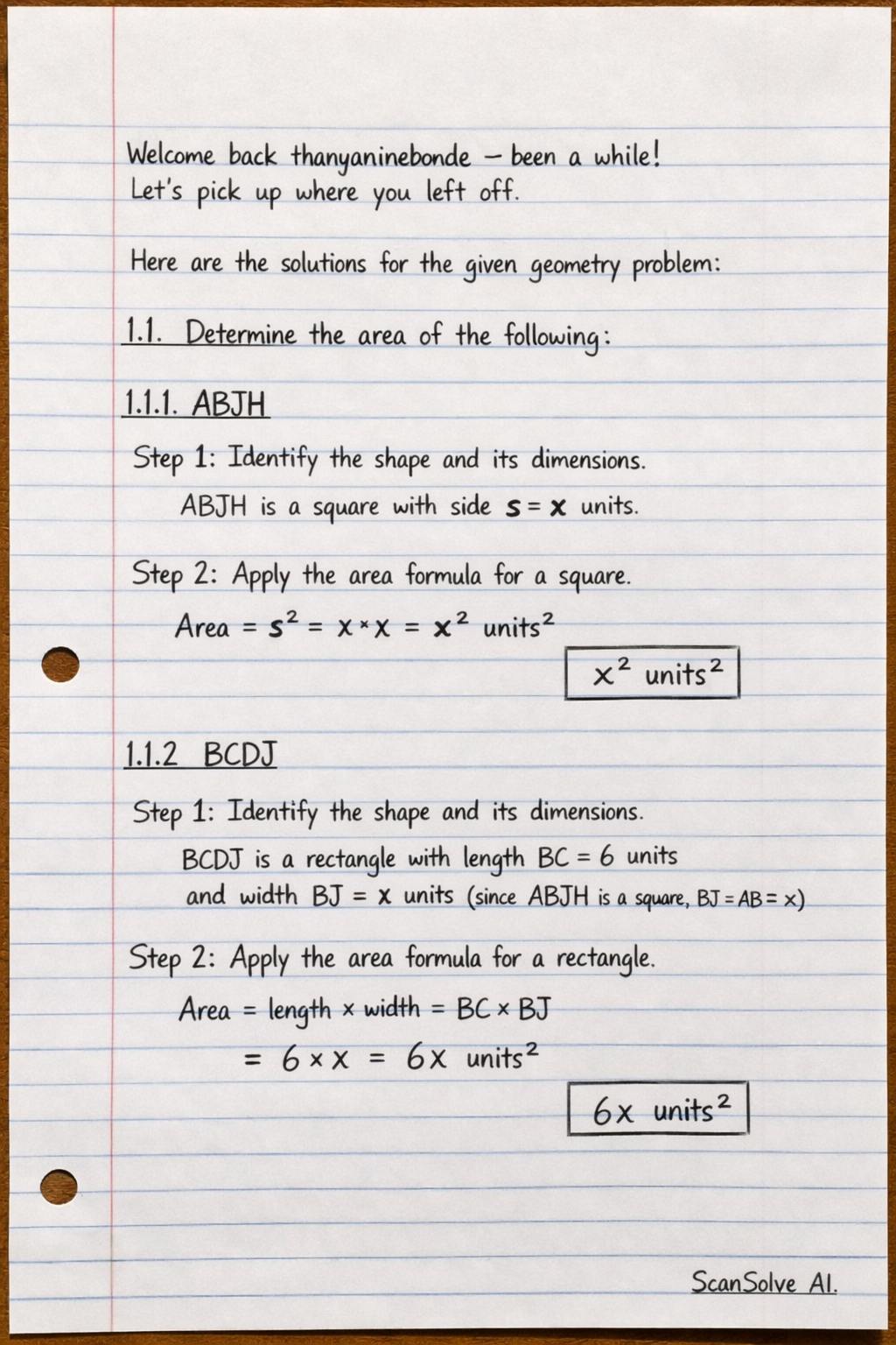 Handwritten step-by-step solution preview