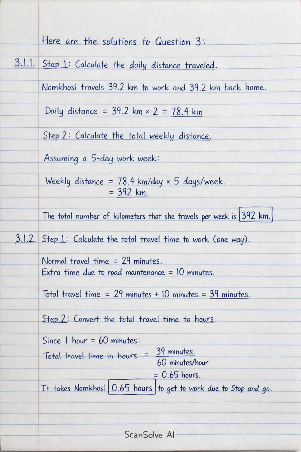 Handwritten step-by-step solution preview