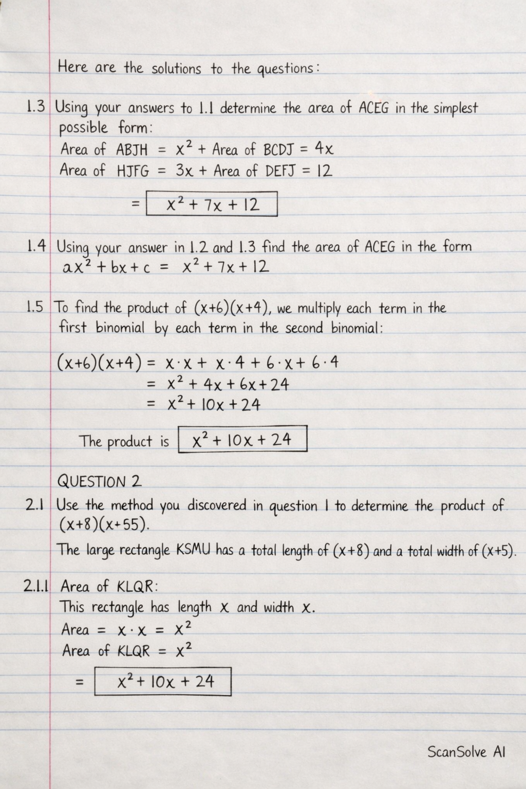 Handwritten step-by-step solution preview