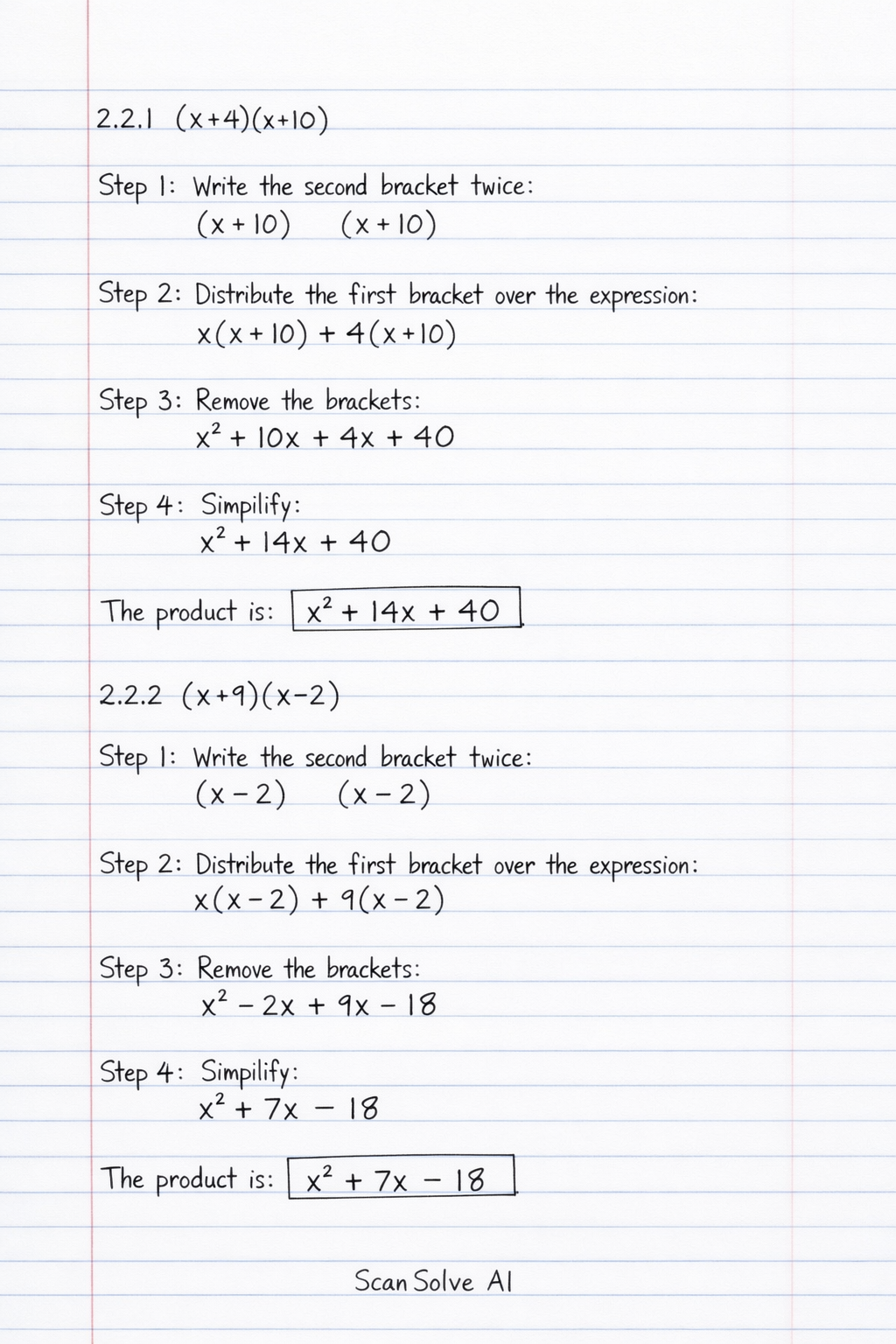 Handwritten step-by-step solution preview
