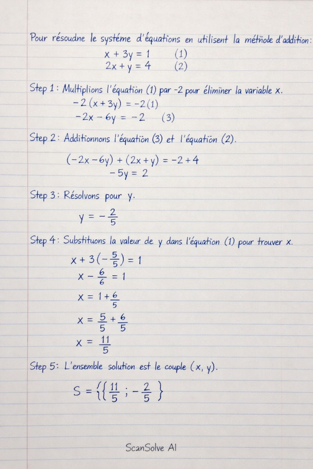 Handwritten step-by-step solution preview