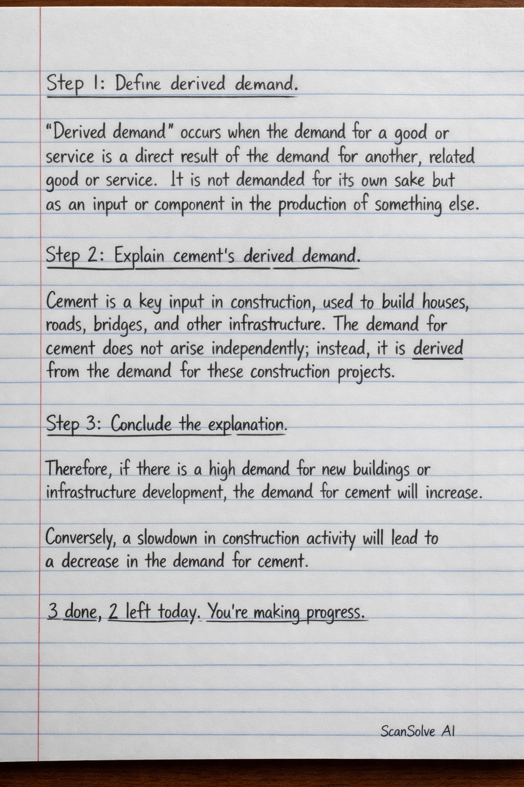 Handwritten step-by-step solution preview