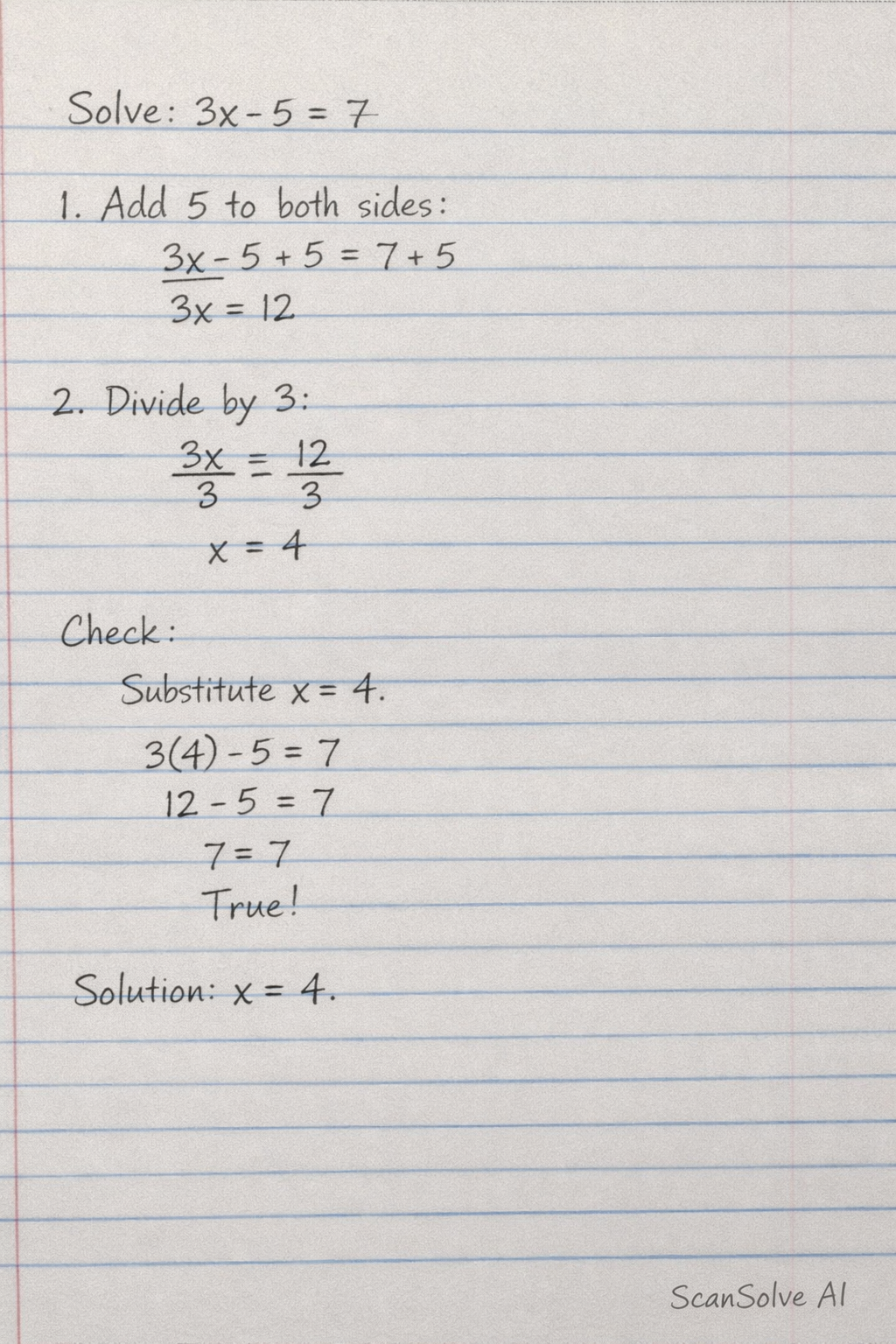 Handwritten step-by-step solution preview