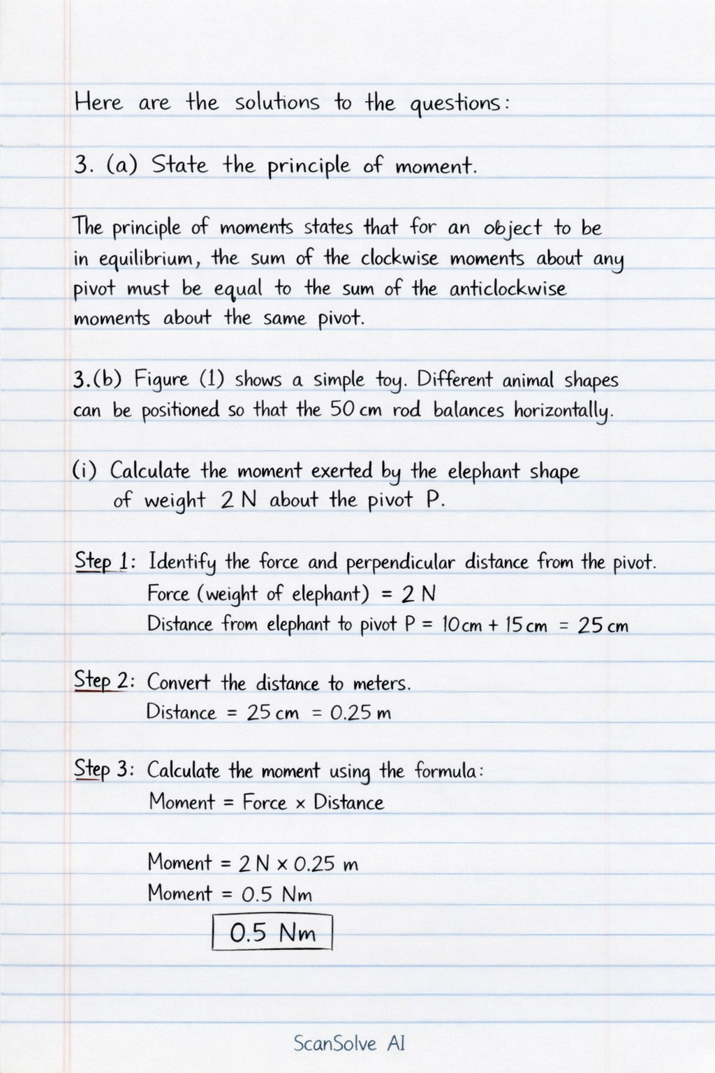 Handwritten step-by-step solution preview