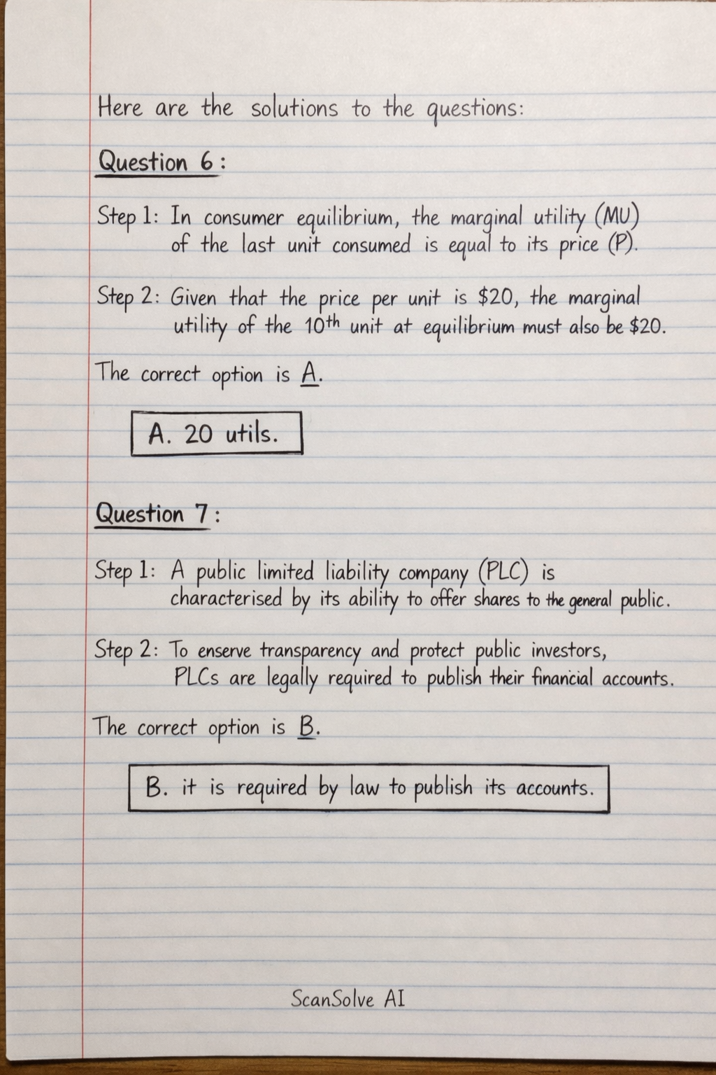 Handwritten step-by-step solution preview