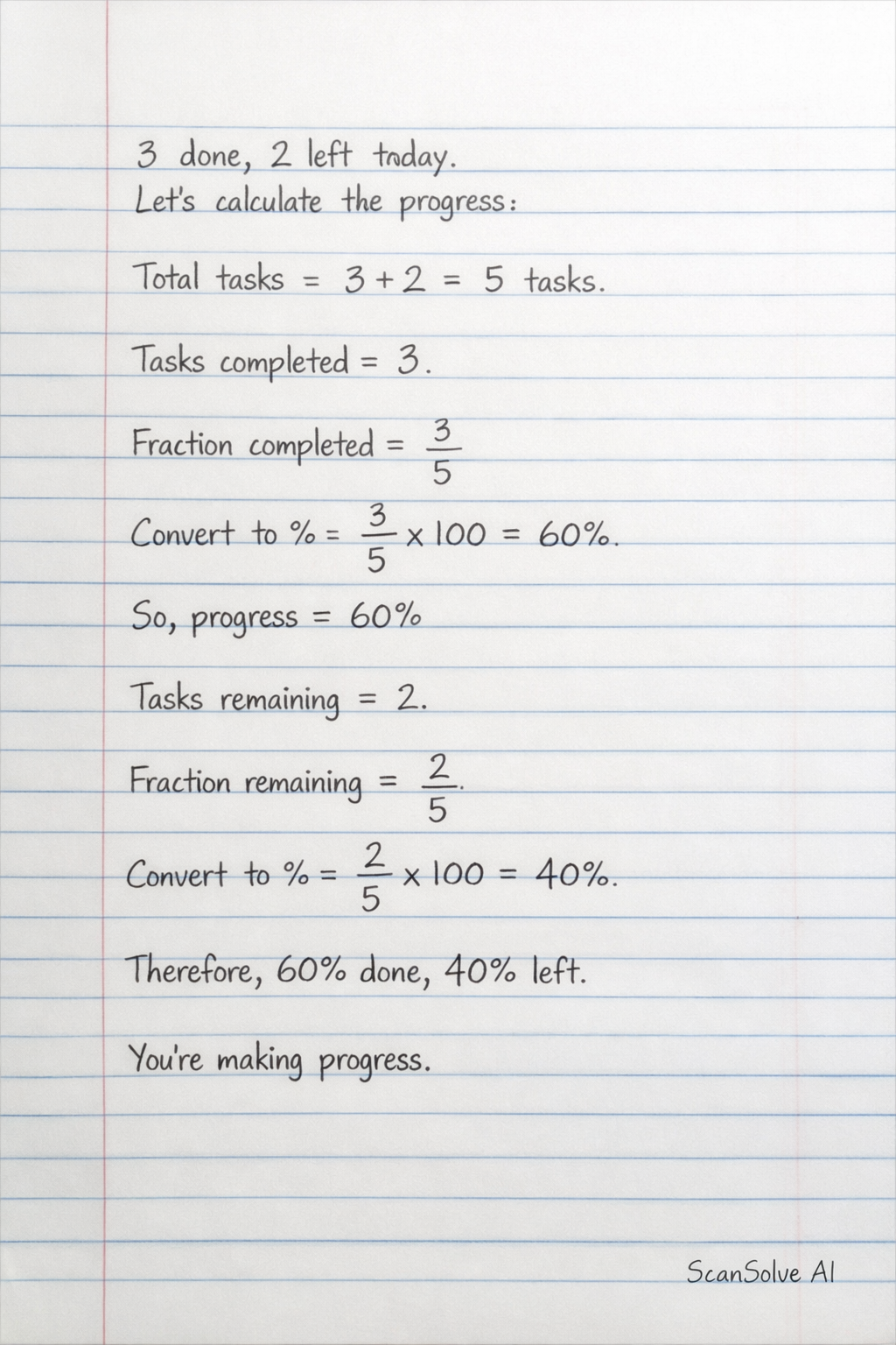 Handwritten step-by-step solution preview