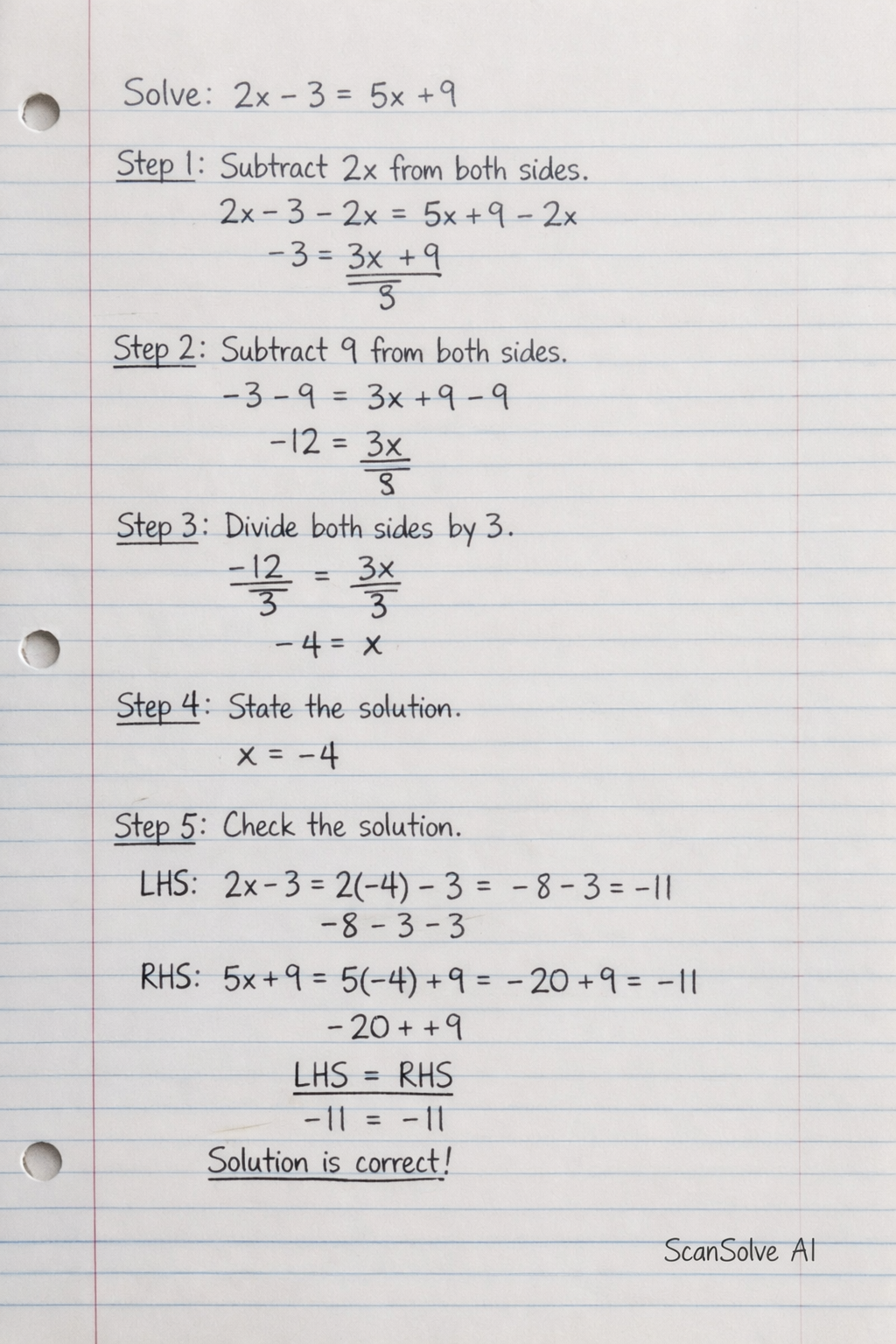 Handwritten step-by-step solution preview