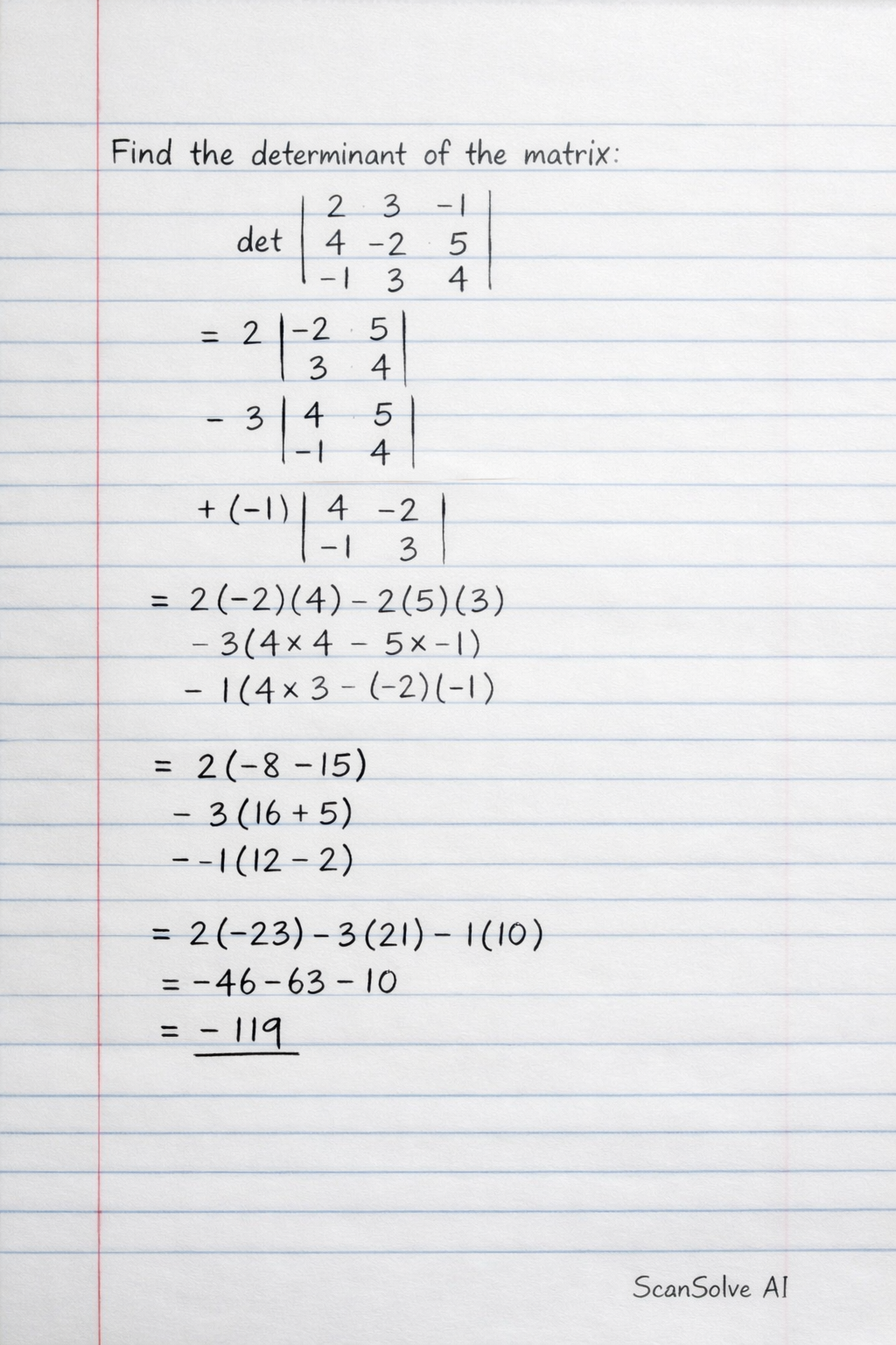 Handwritten step-by-step solution preview