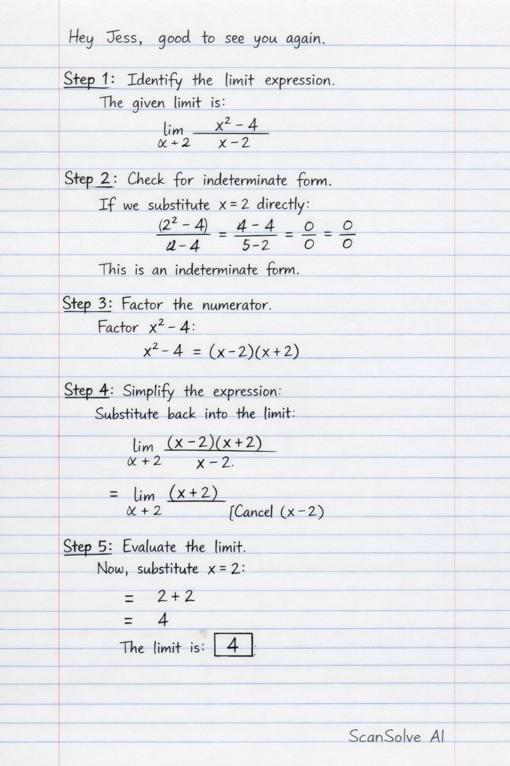 Handwritten step-by-step solution preview