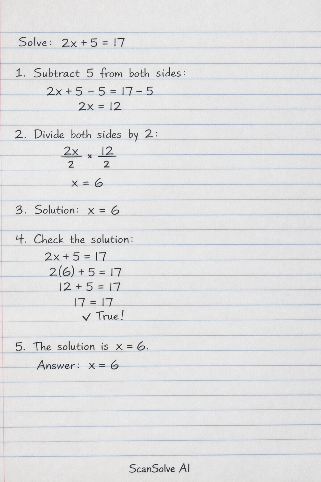 Handwritten step-by-step solution preview