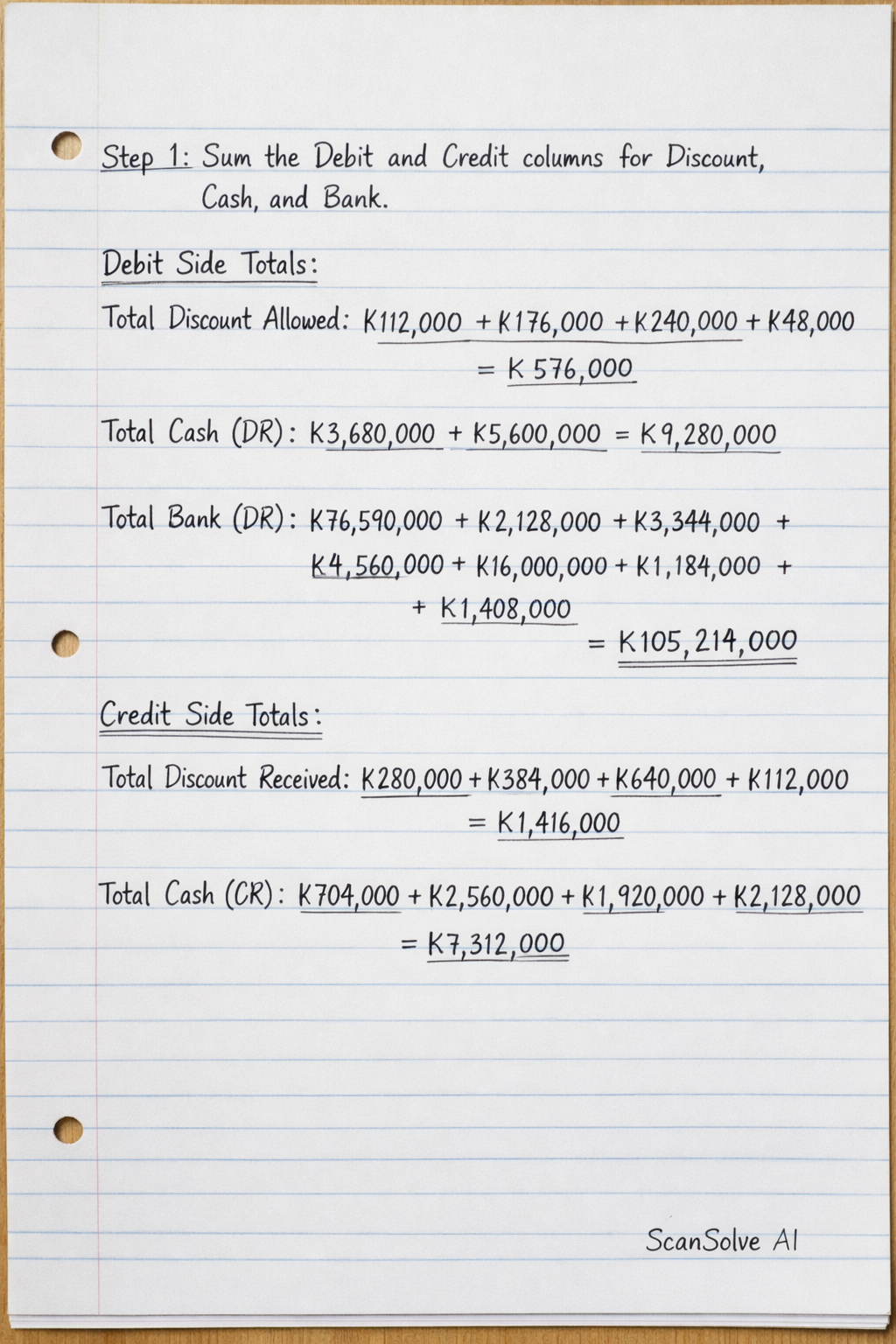 Handwritten step-by-step solution preview