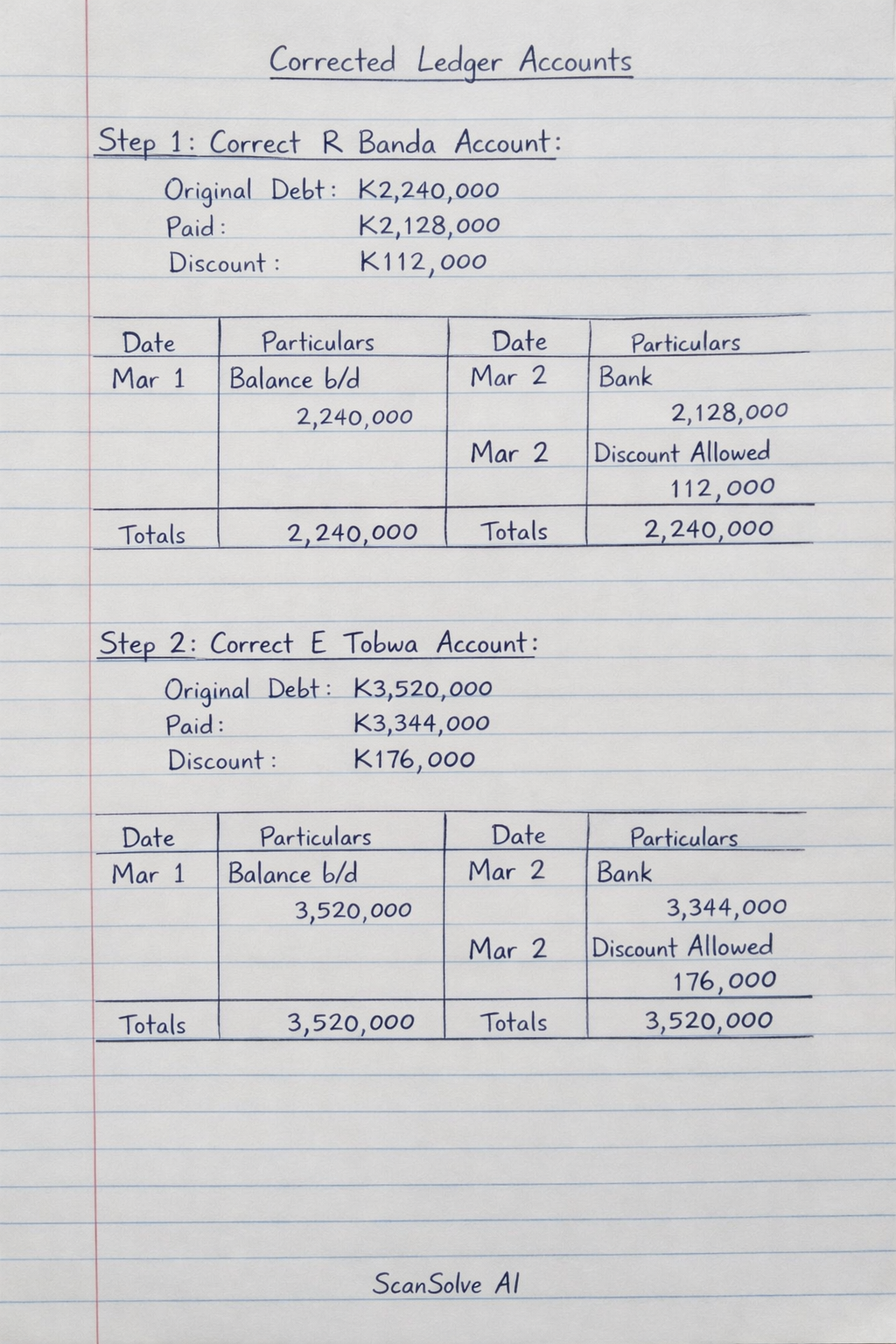 Handwritten step-by-step solution preview