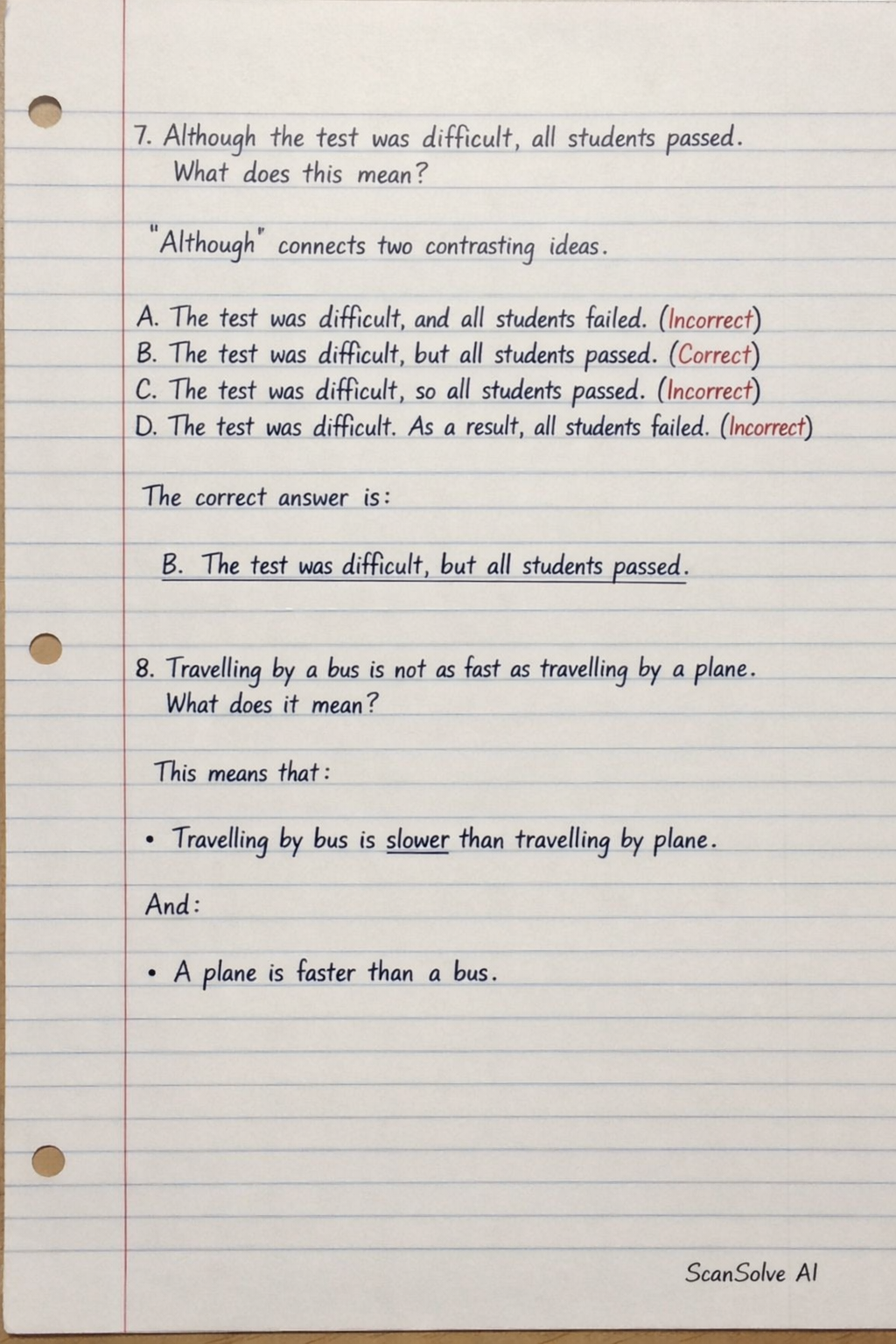 Handwritten step-by-step solution preview