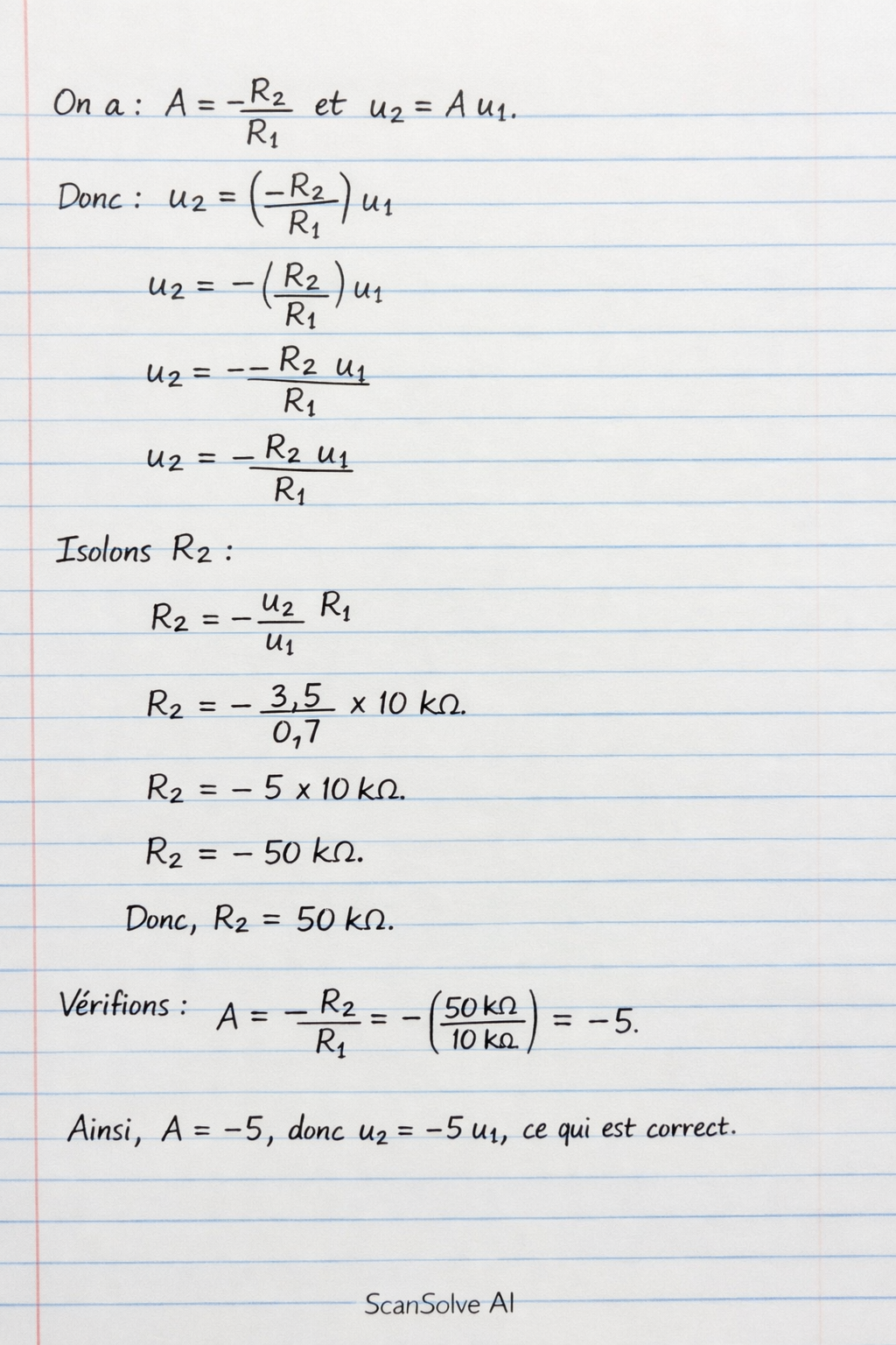 Handwritten step-by-step solution preview