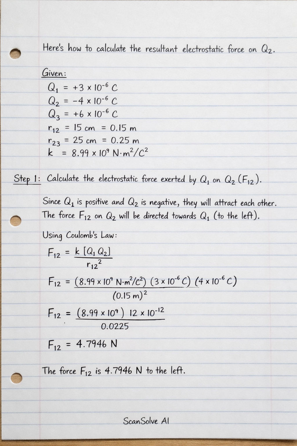 Handwritten step-by-step solution preview