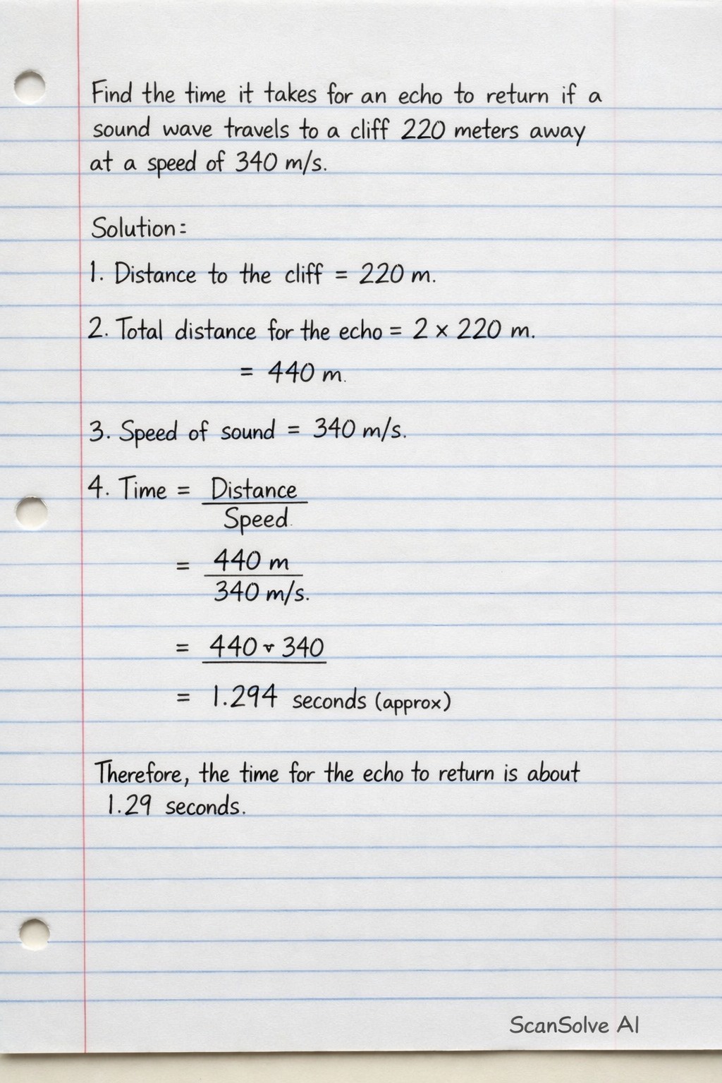 Handwritten step-by-step solution preview