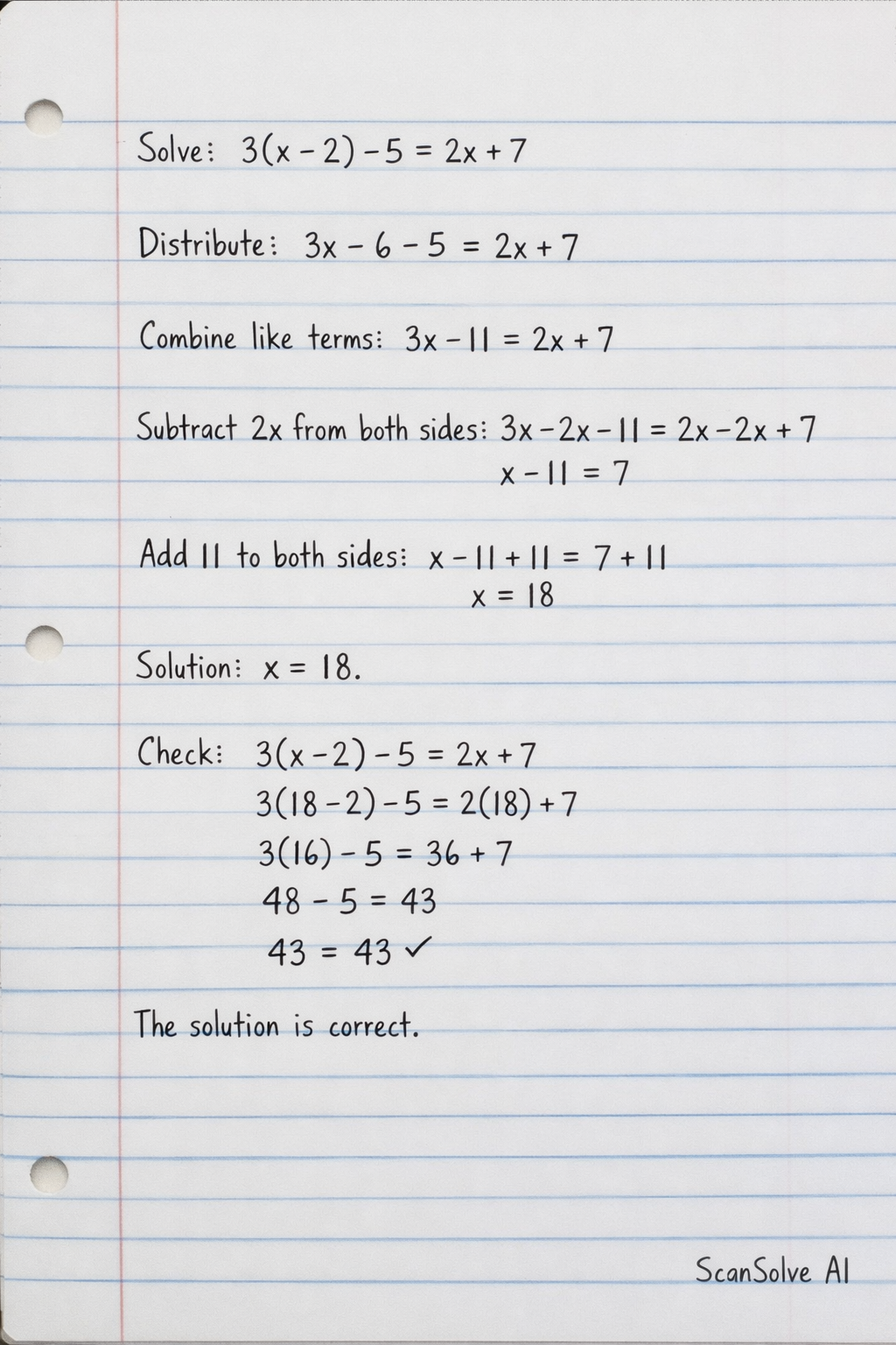 Handwritten step-by-step solution preview