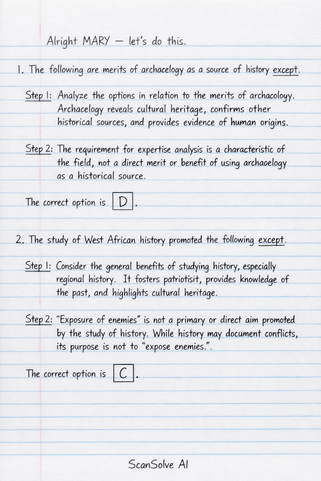 Handwritten step-by-step solution preview