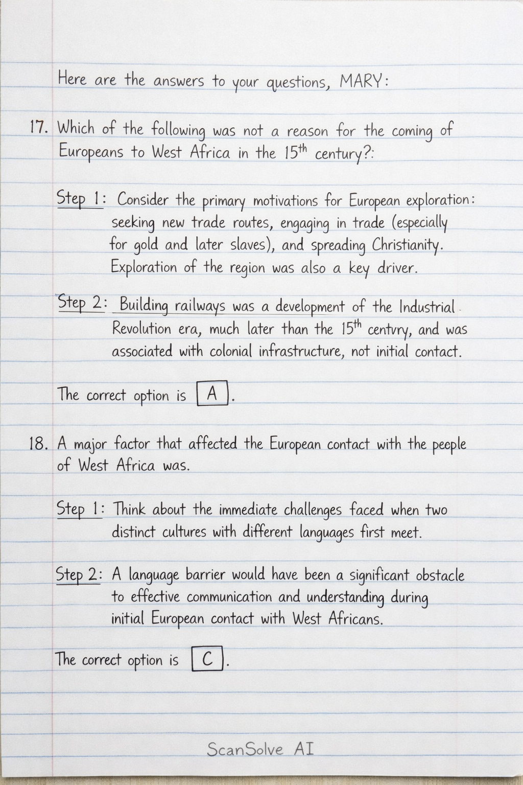 Handwritten step-by-step solution preview
