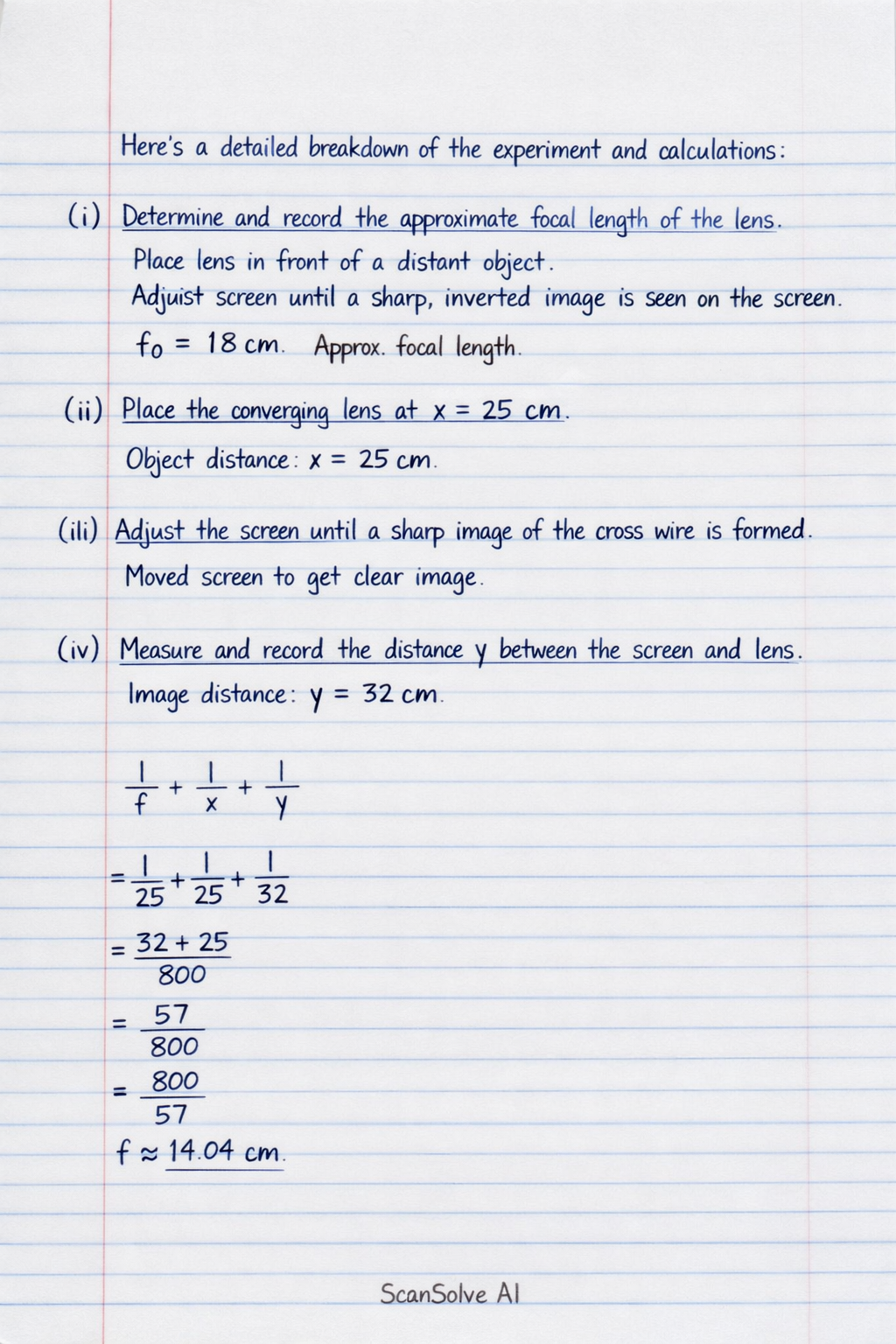 Handwritten step-by-step solution preview