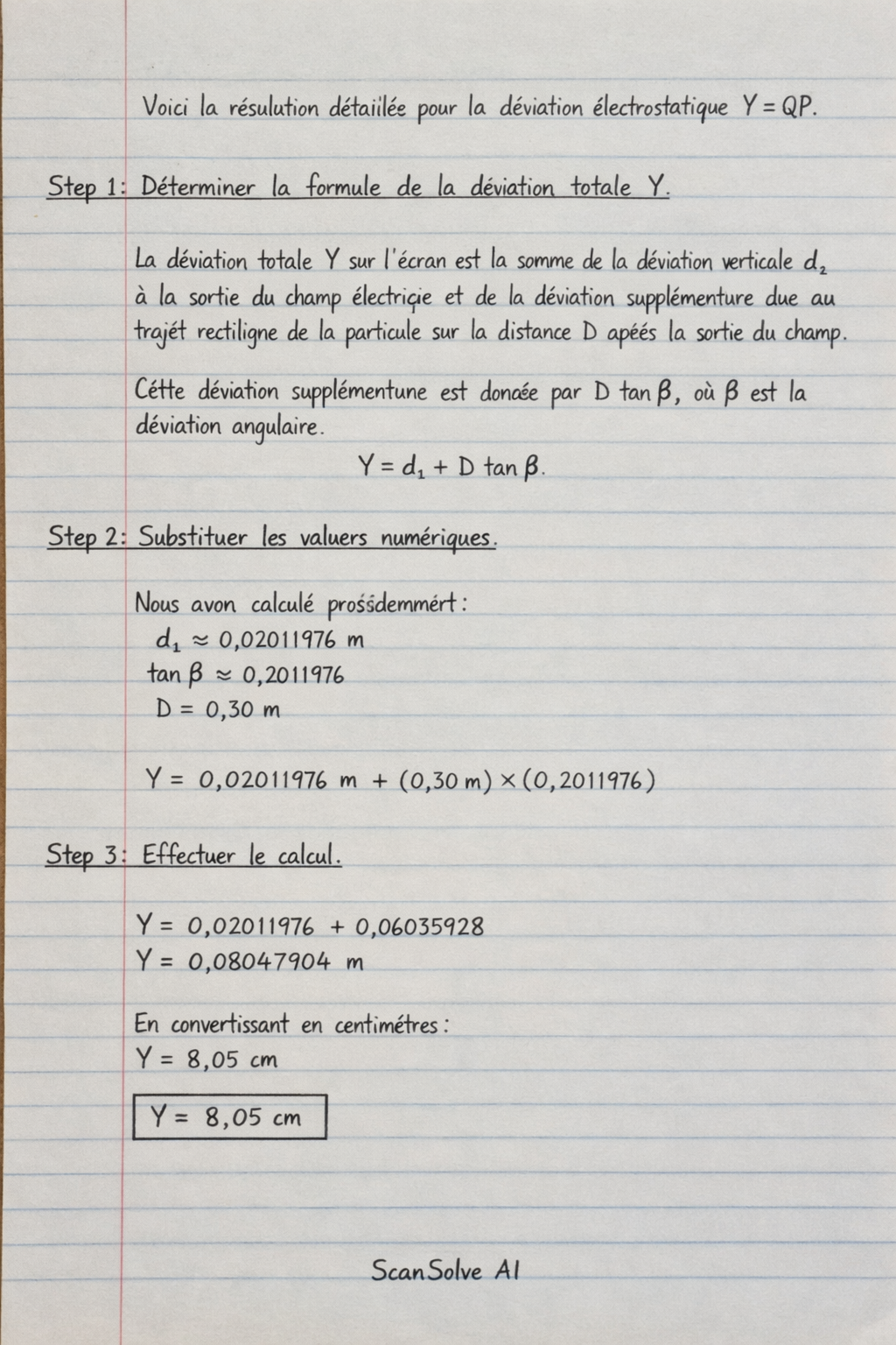 Handwritten step-by-step solution preview